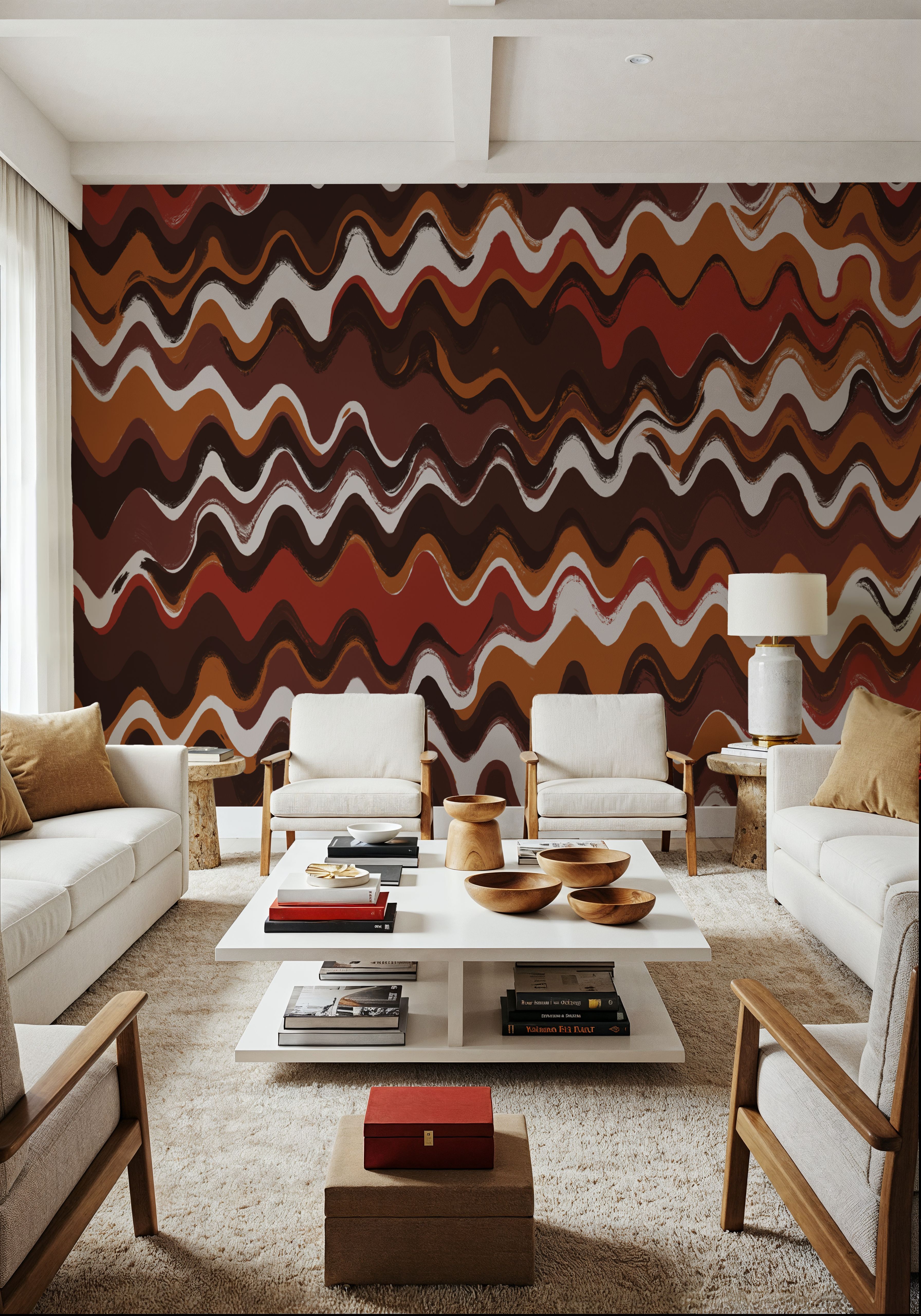 Earthy Color Zig Zag Pattern