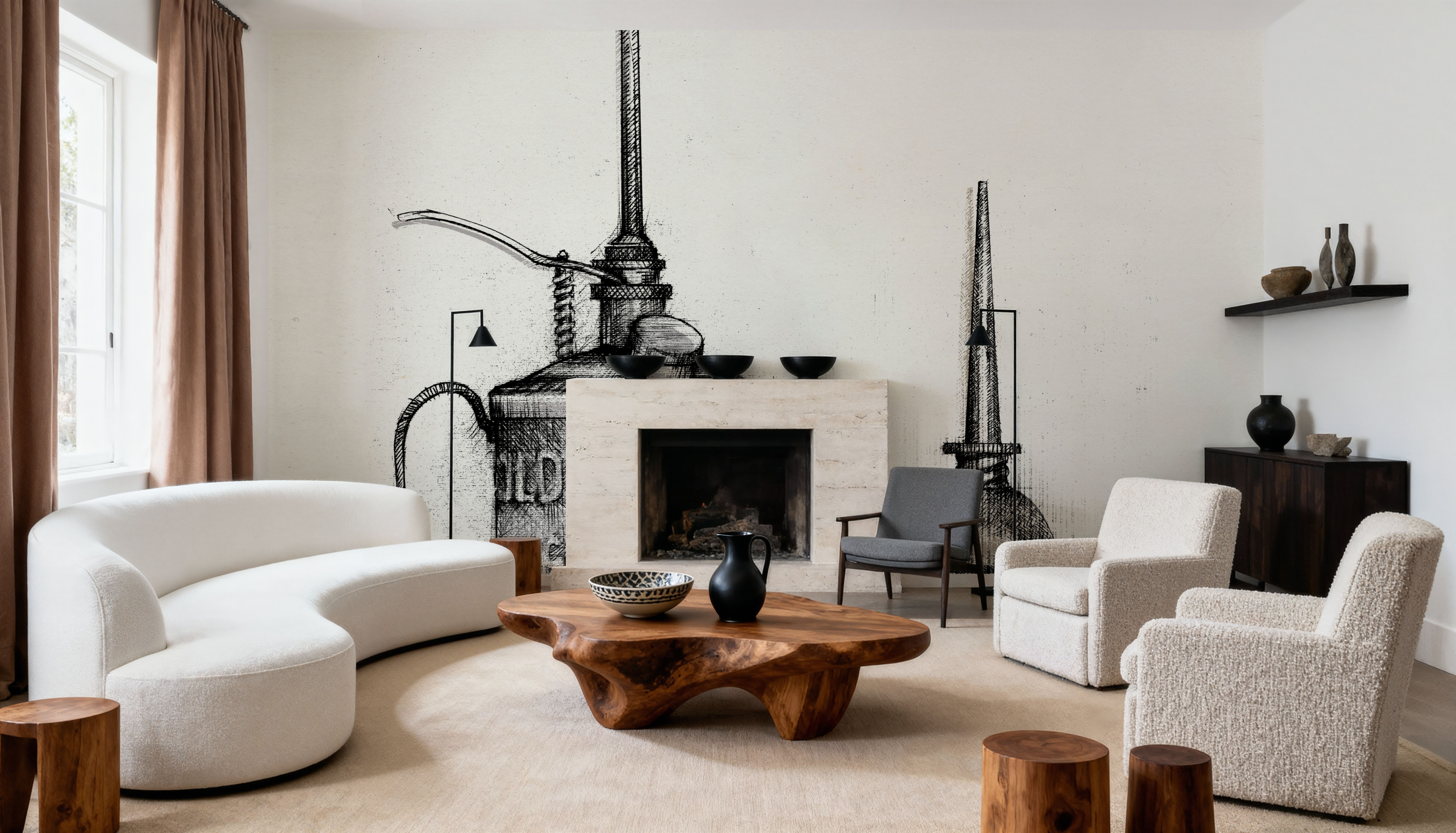 Wall Mural - Shed Cans - Bedroom - Wallism US - Premium, Textured or Peel & Stick