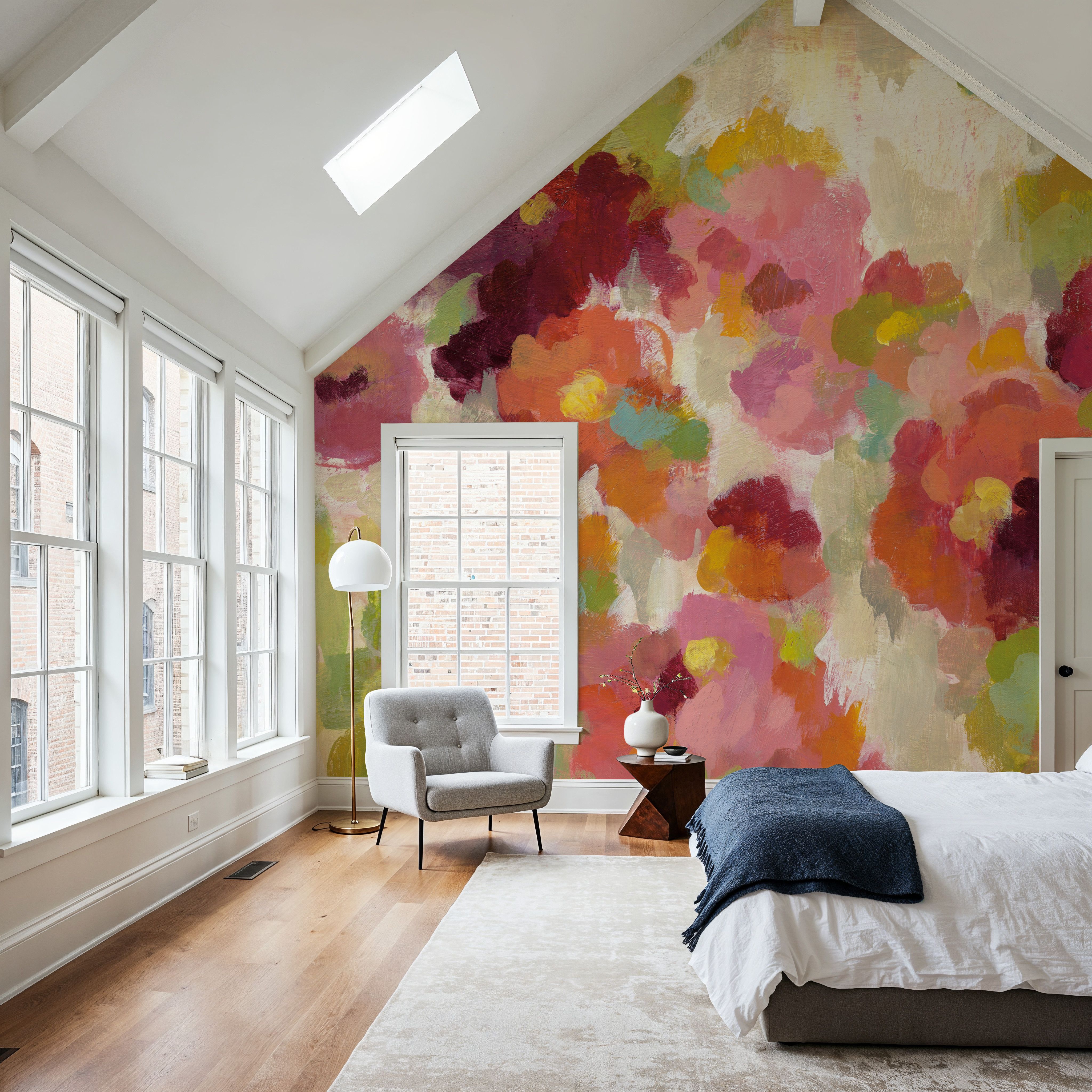 Coral and Emerald Garden I