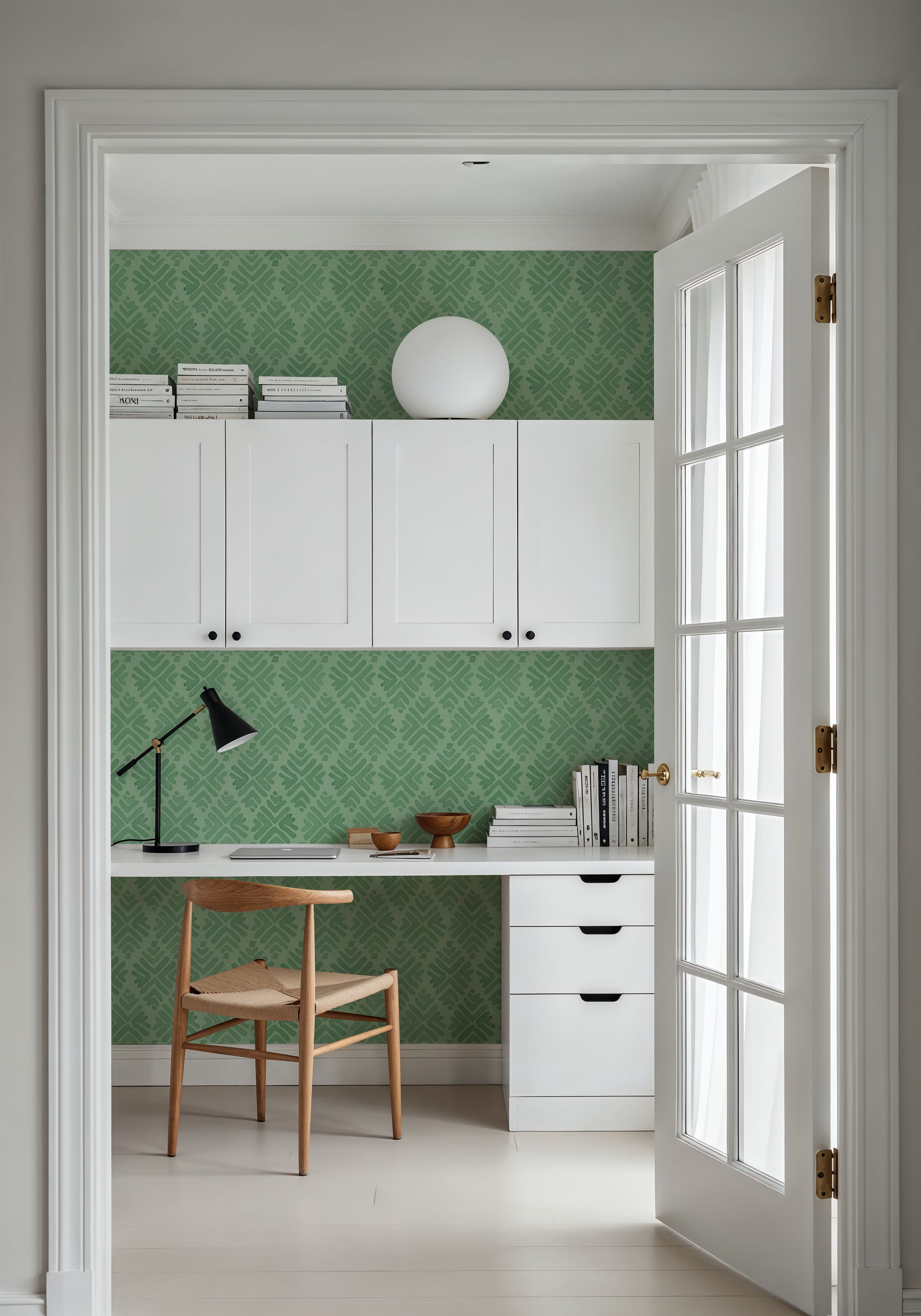 Bohemian Leaves Green