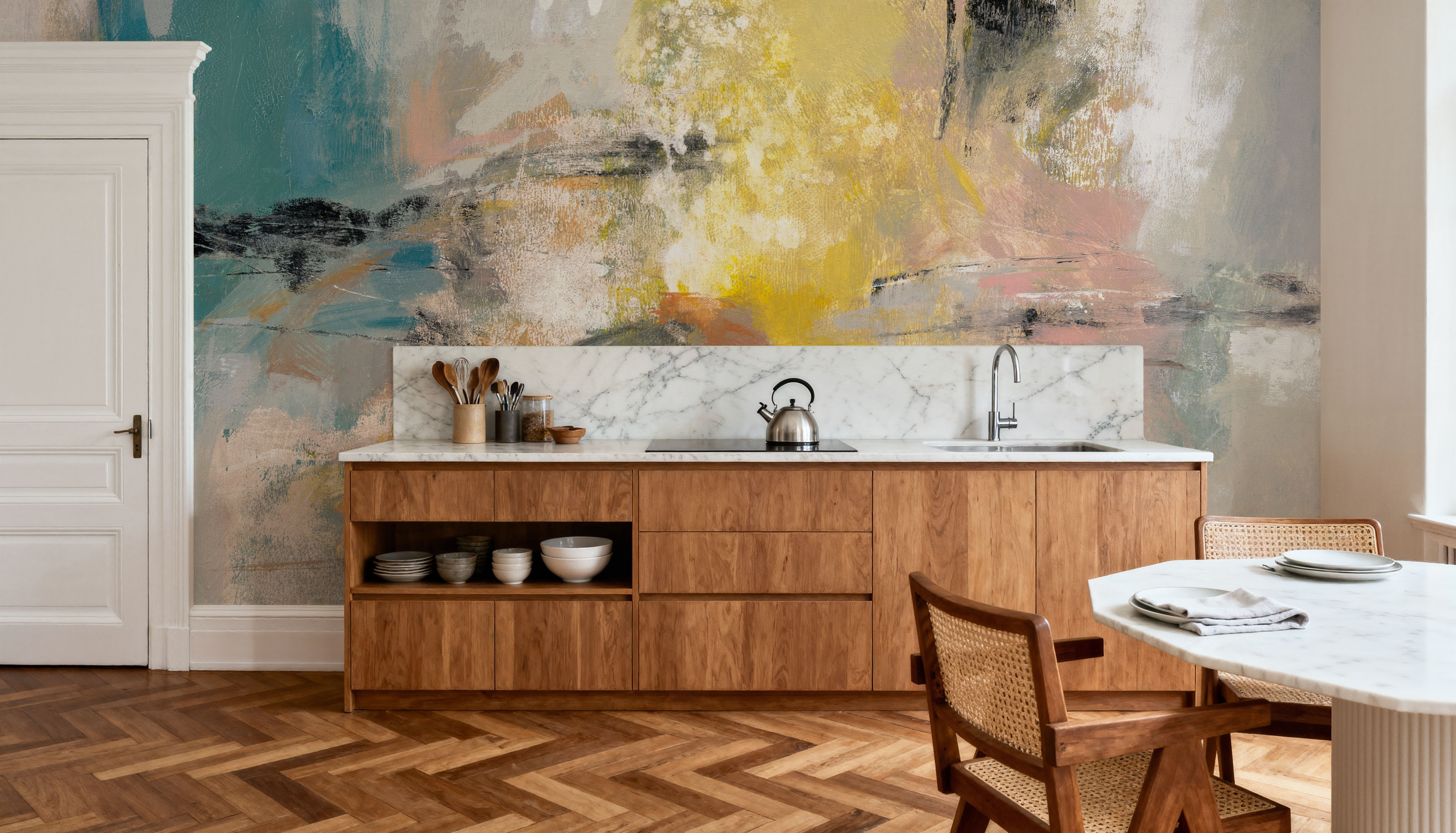 Sea And Land on Canvas