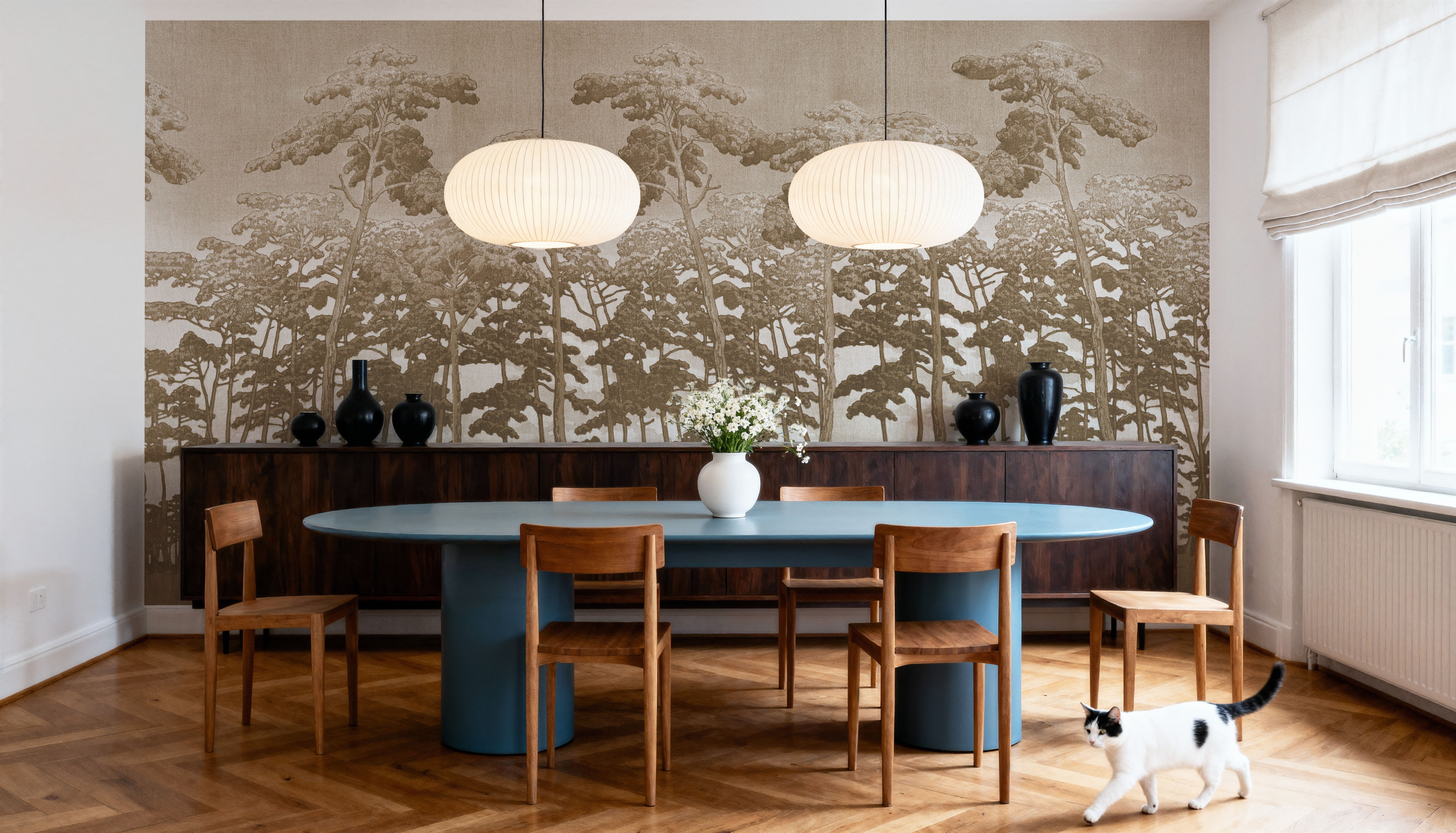 Tranquil Pinescape, Beige