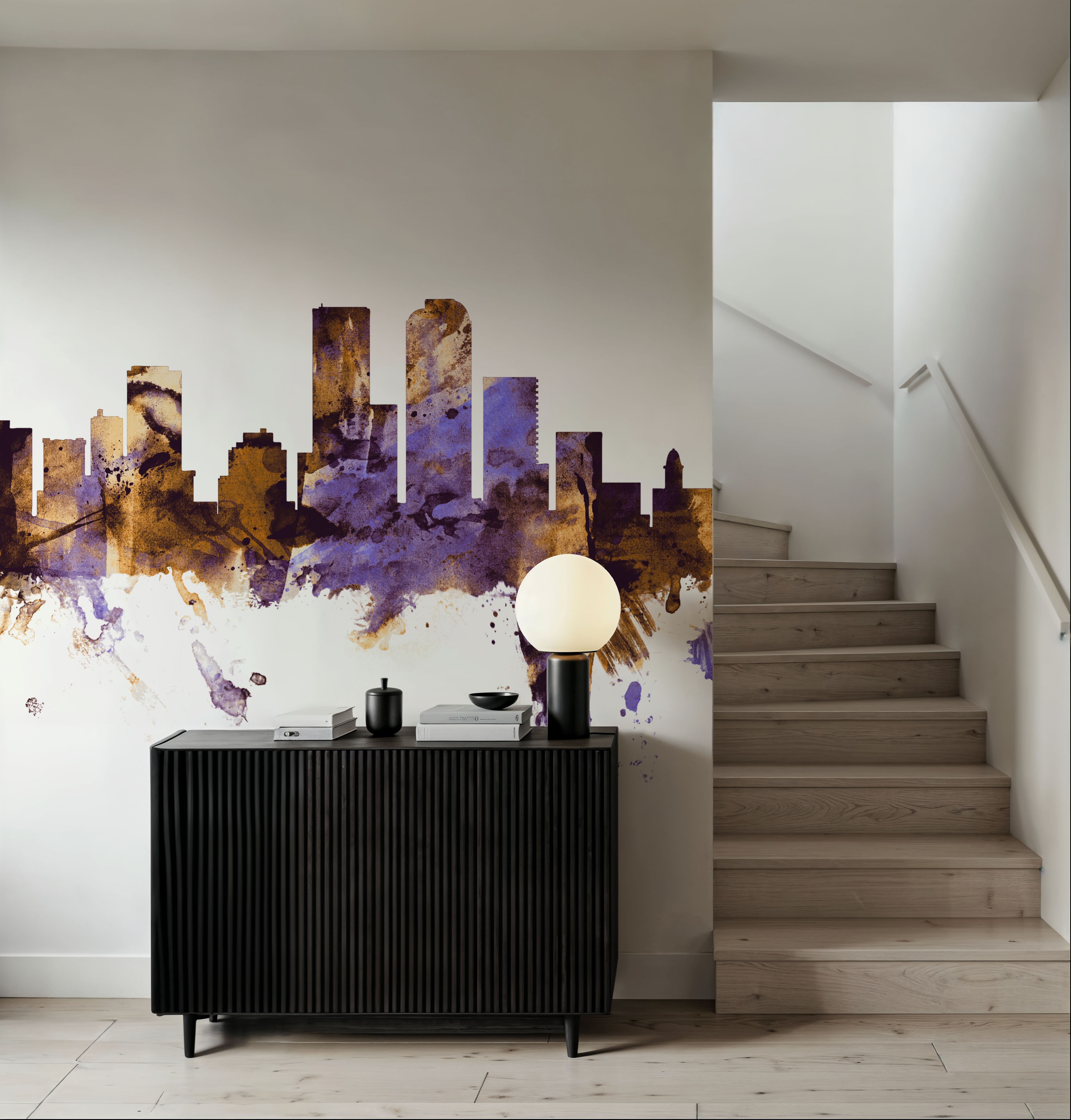 Denver Skyline Purple & Gold