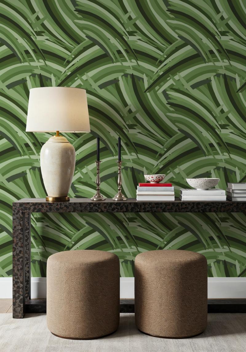 Grassy Waves, Green tapet 100% PVC-fri och giftfri