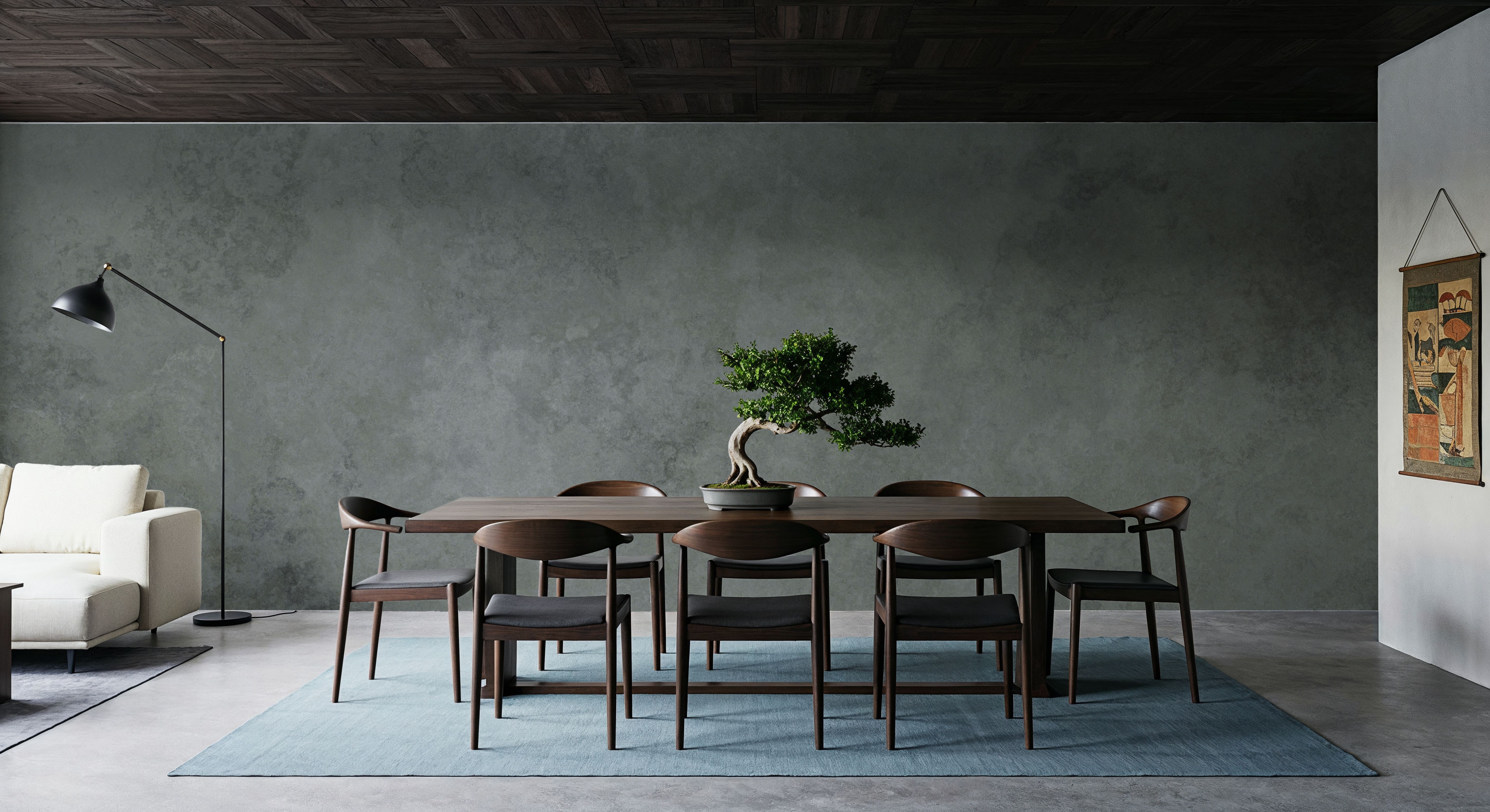 Subtle Plaster Wall, Dark Green