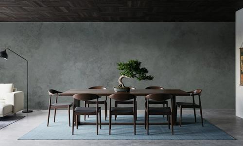 Subtle Plaster Wall, Dark Green