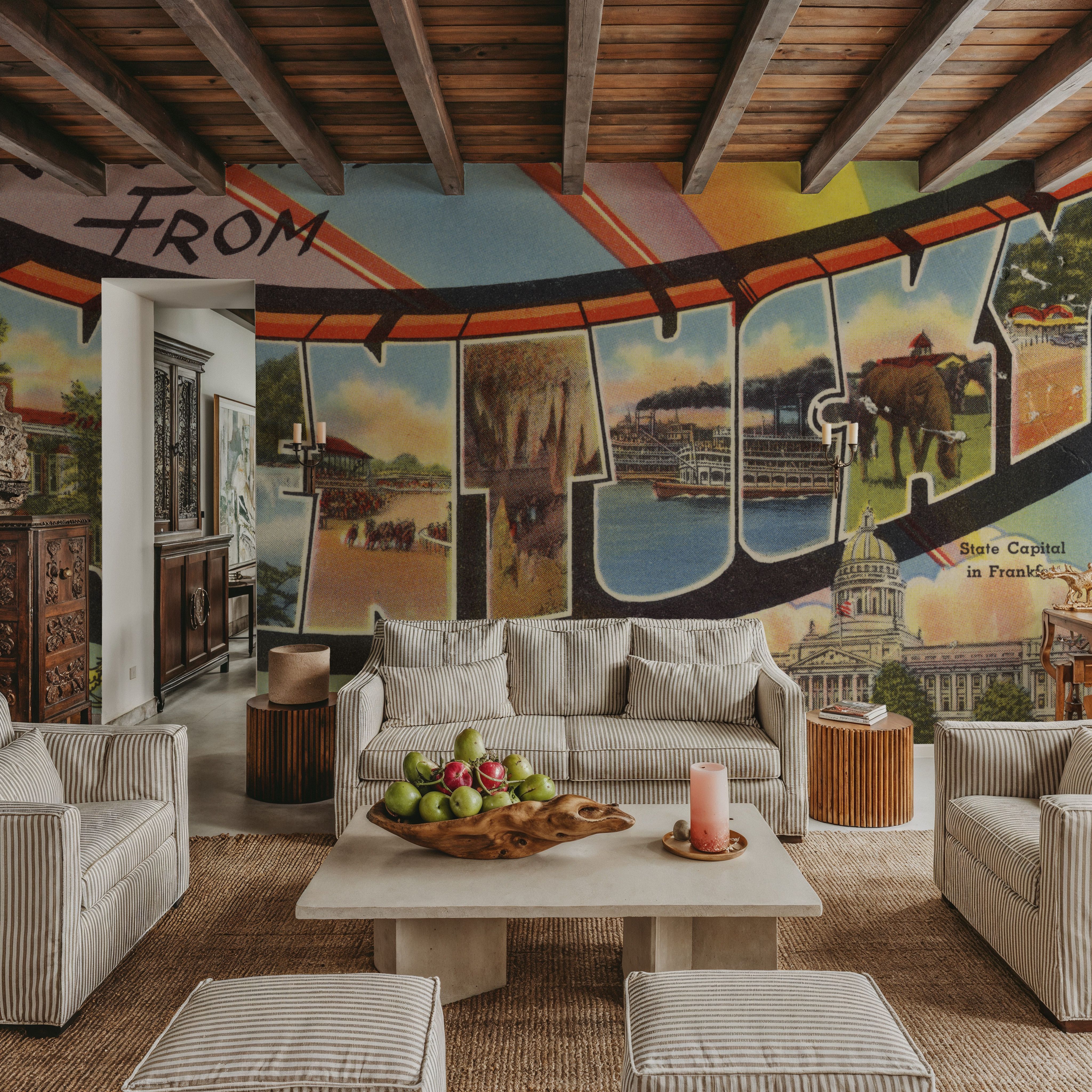 Greetings from Kentucky - Screenprint Postcard