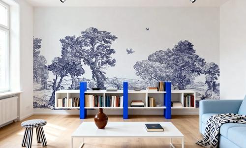 French Landscape, Indigo