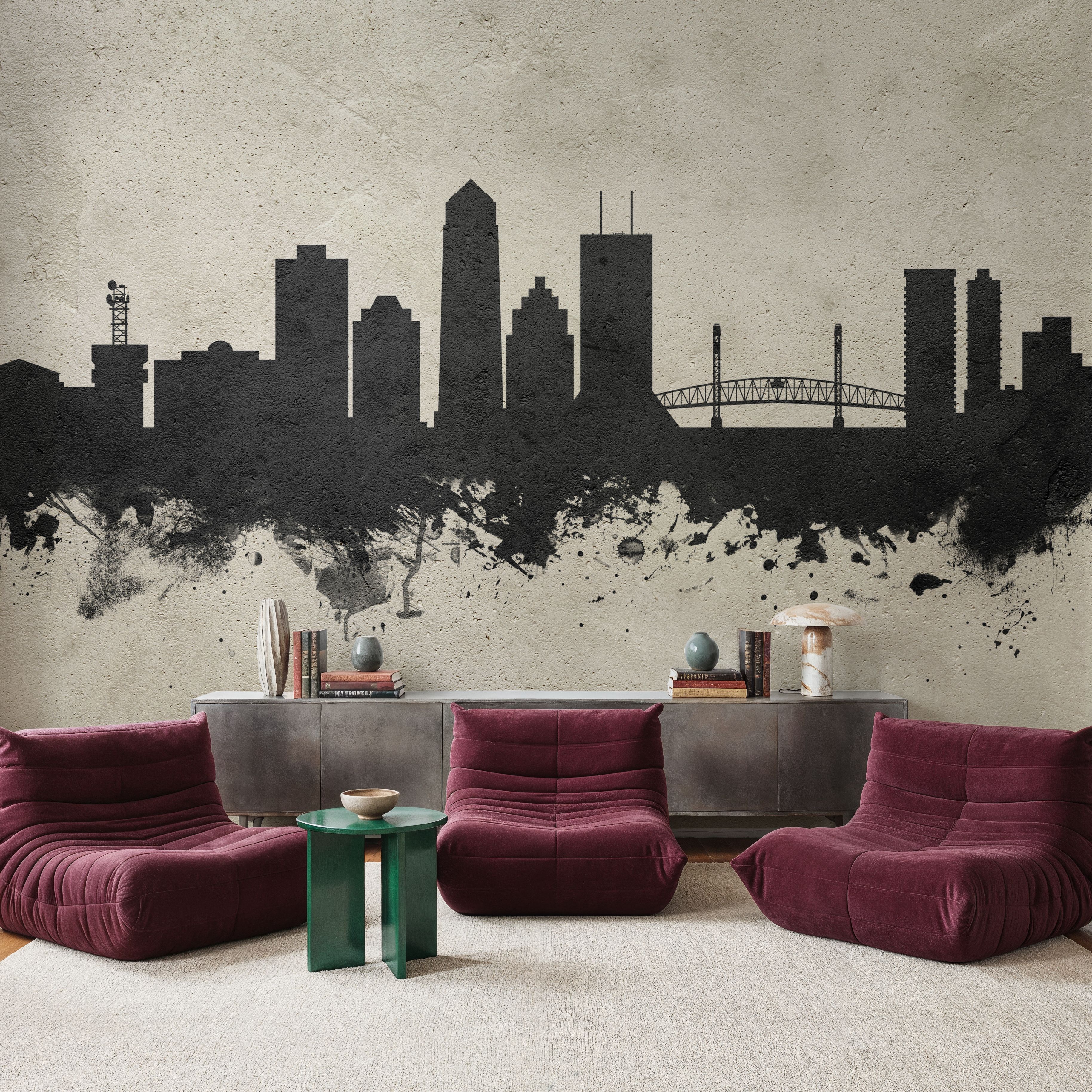 Jacksonville Florida Skyline Concrete