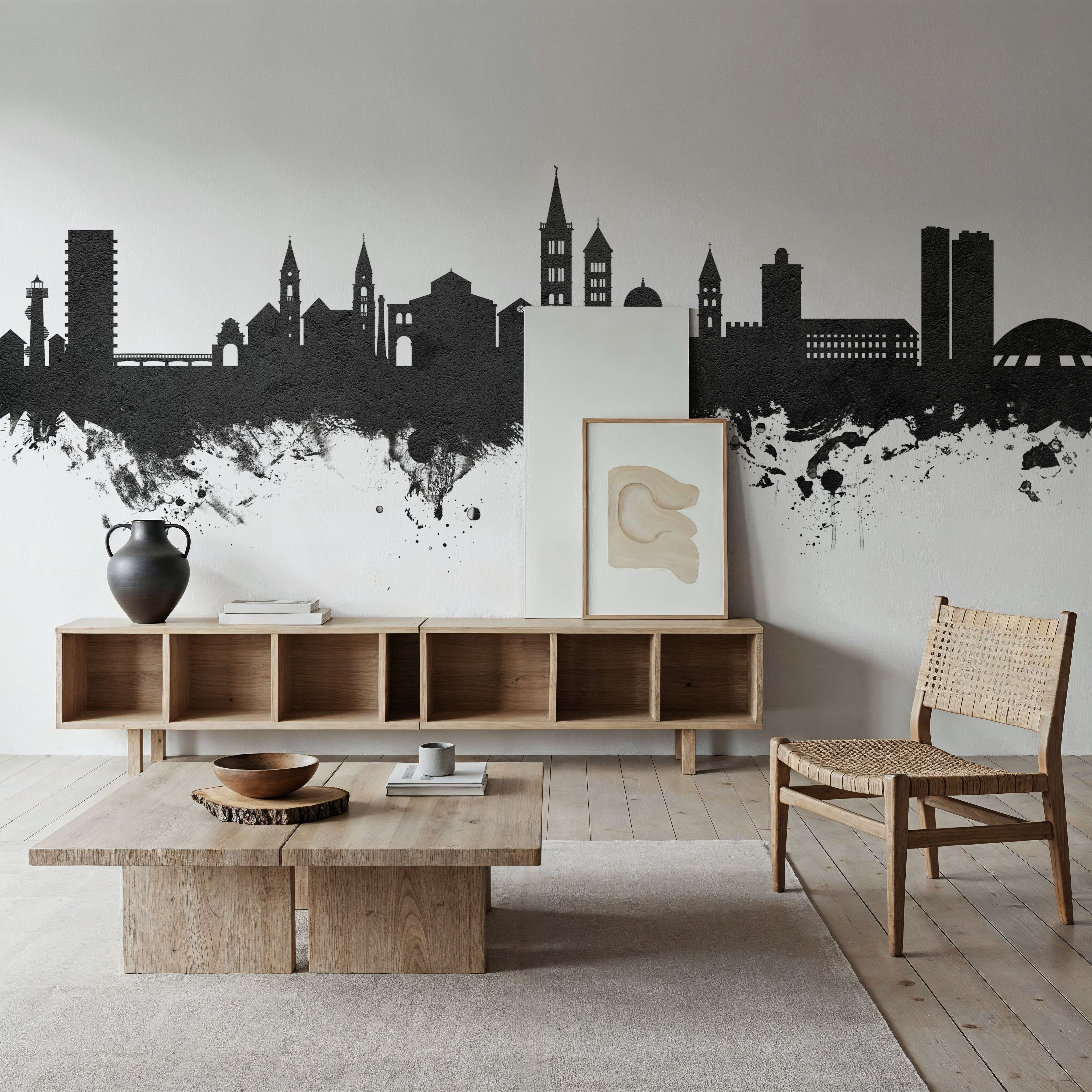 Zadar Croatia Skyline Black & White