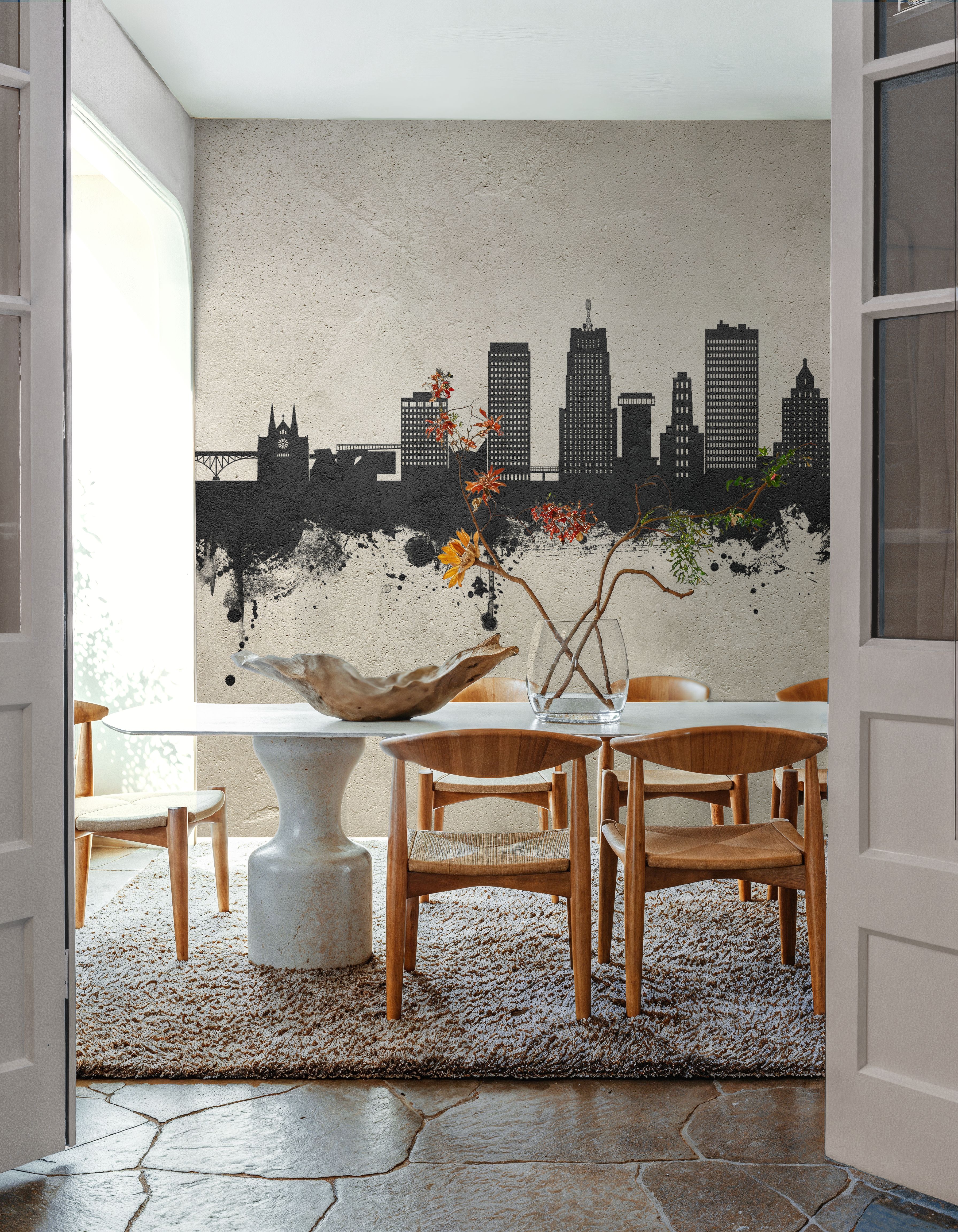 Akron Ohio Skyline Concrete