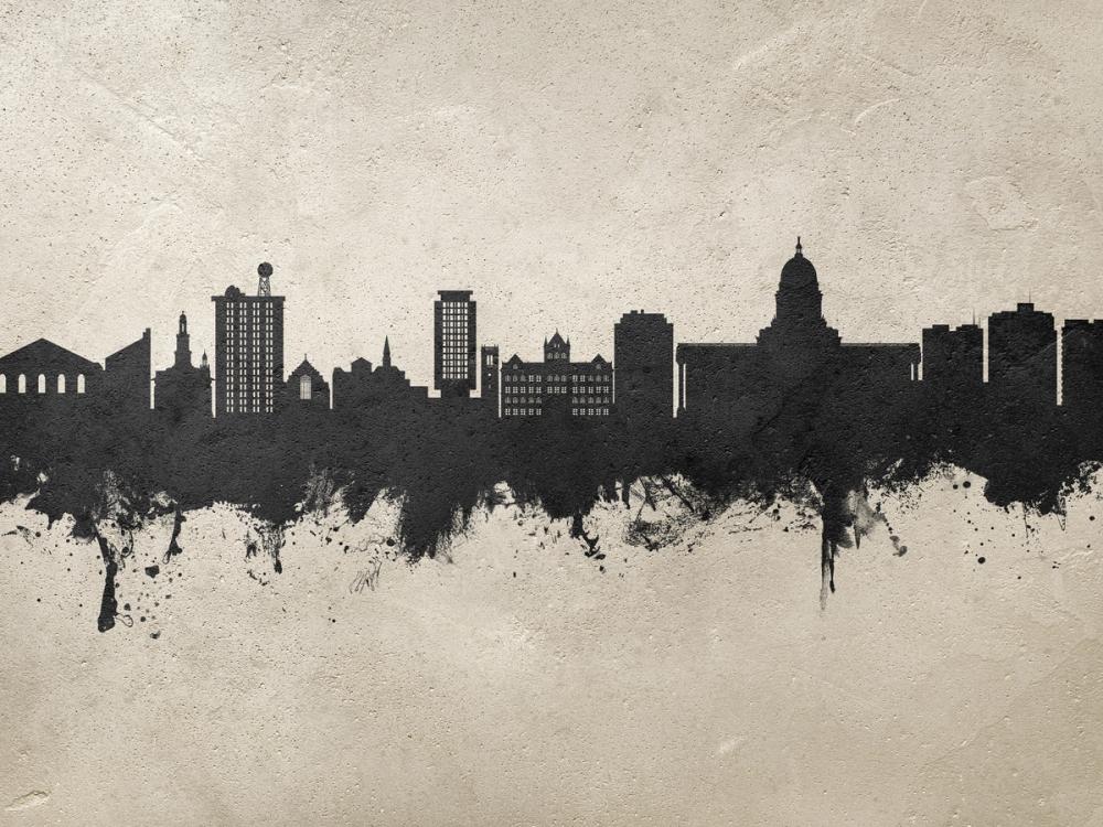 Madison Wisconsin Skyline Concrete