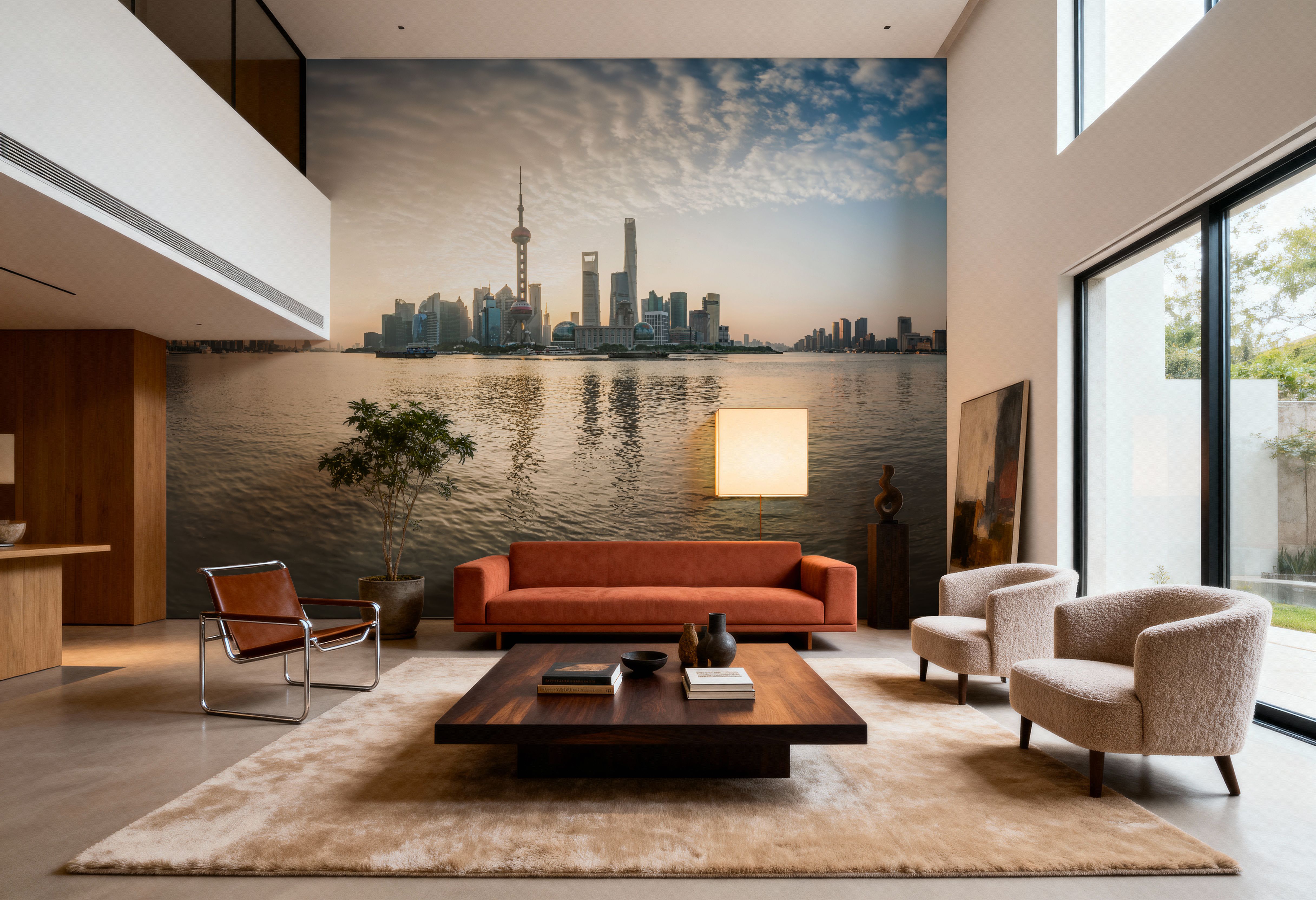 Pudong Sunrise Yellow, Wallpaper