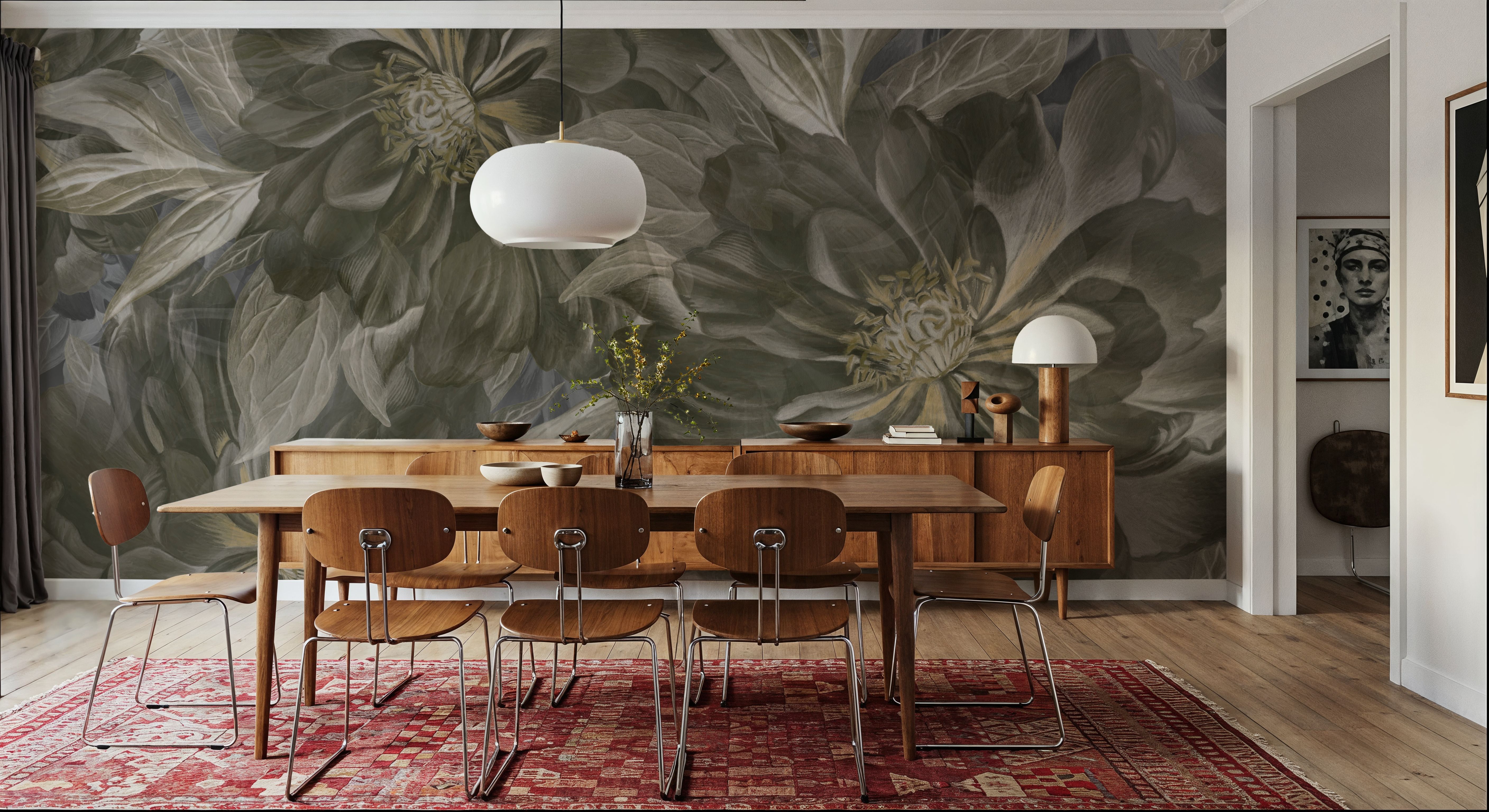 Peony Study - Seaweed and Stone