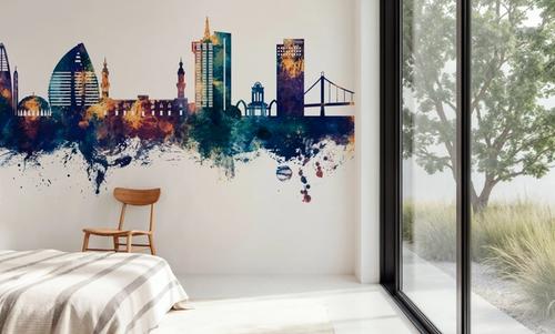 Khartoum Sudan Skyline Blue & Bronze
