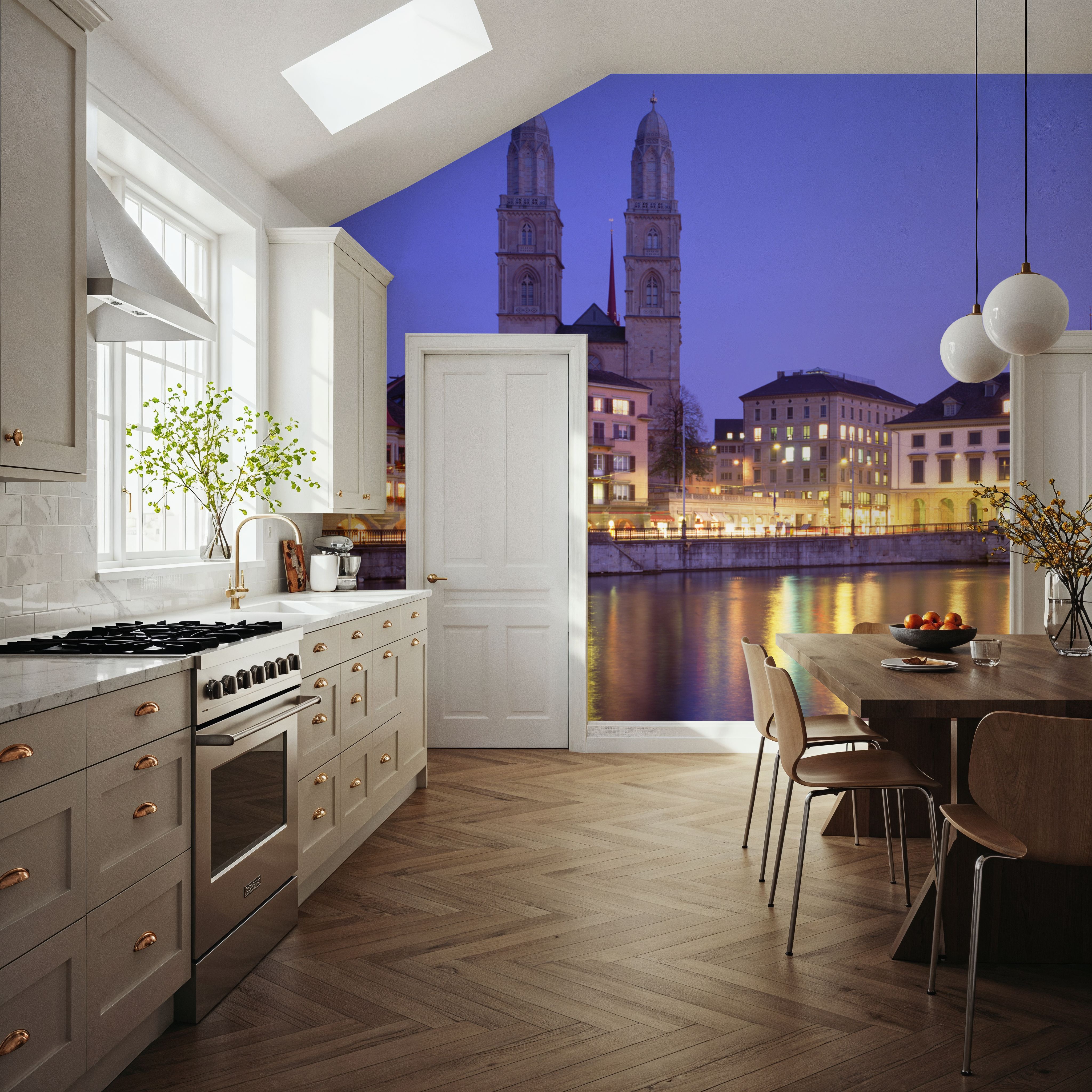 Twilight Towers Reflection