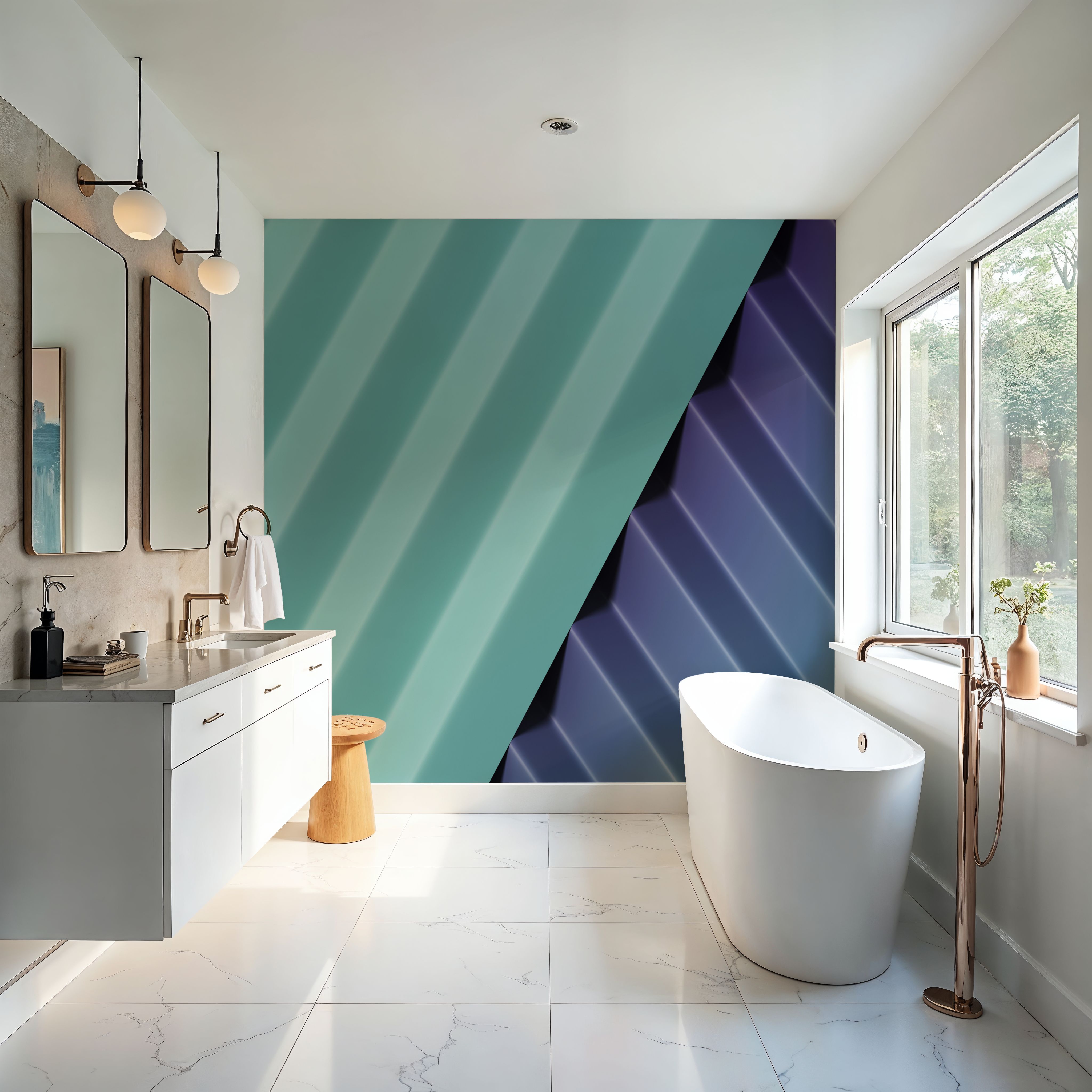 Pleated Blue
