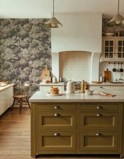 What paint color goes with your wallpaper?