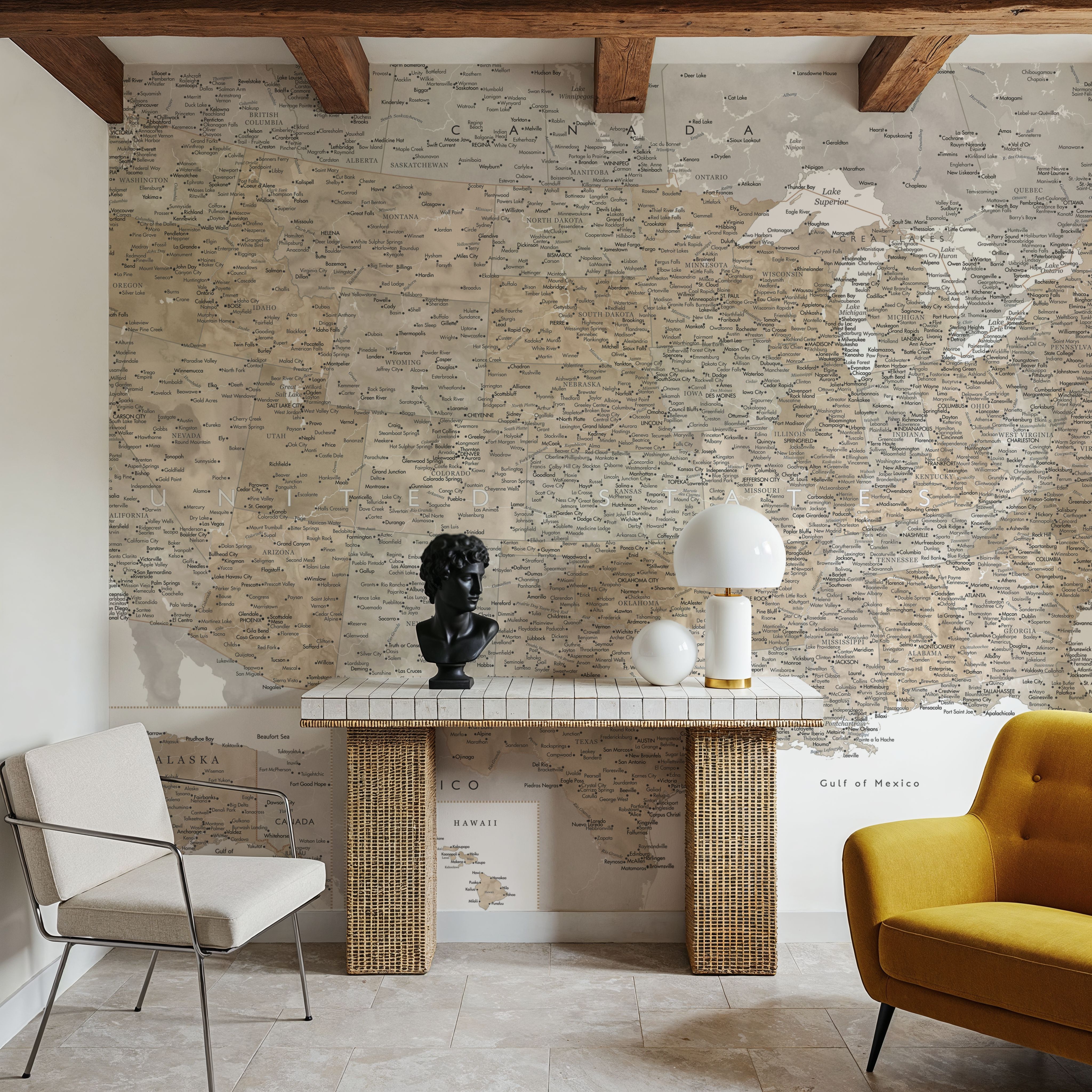 US Map Detailed - Abey