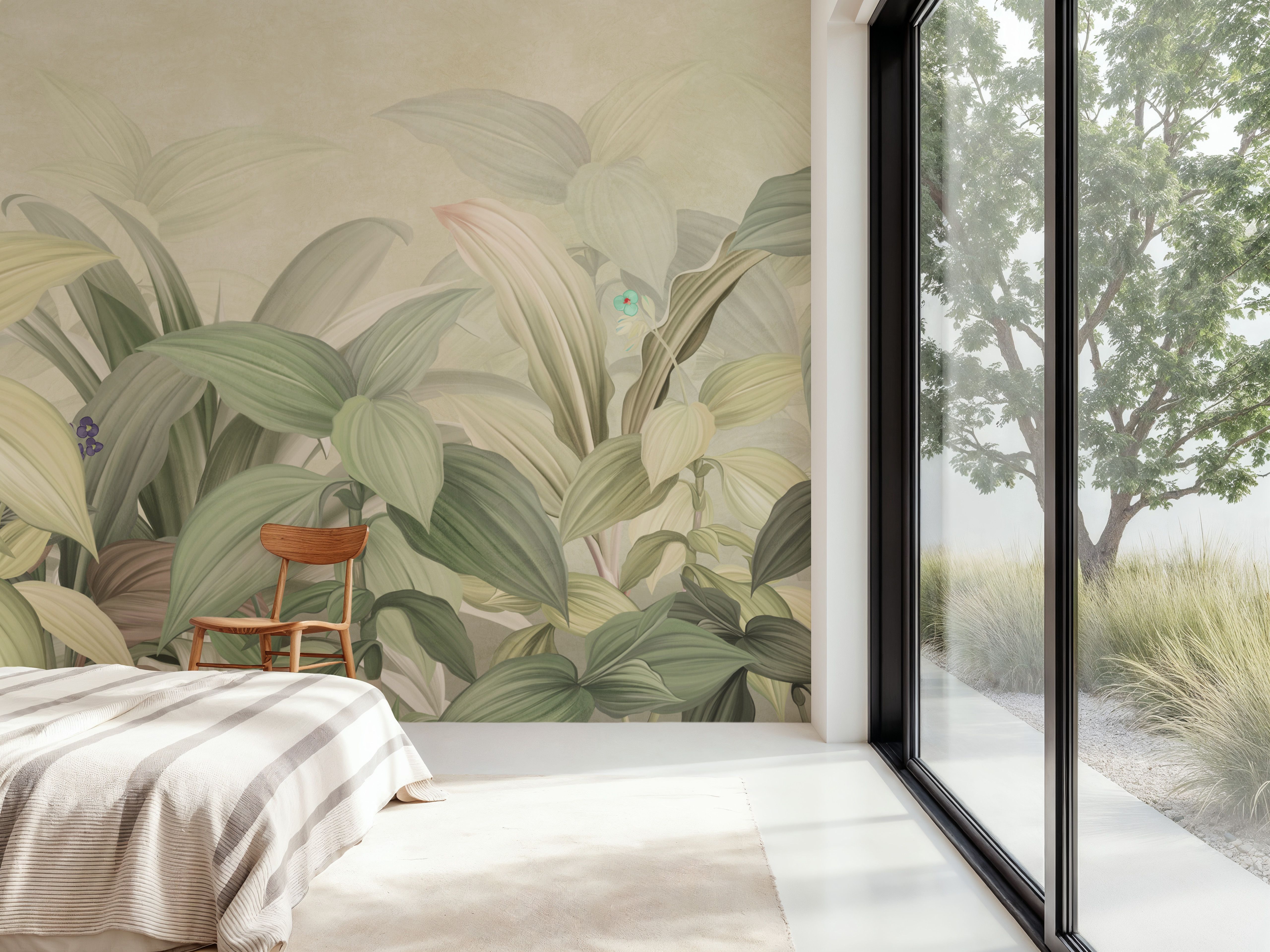 Tropical Bushes, Wallpaper