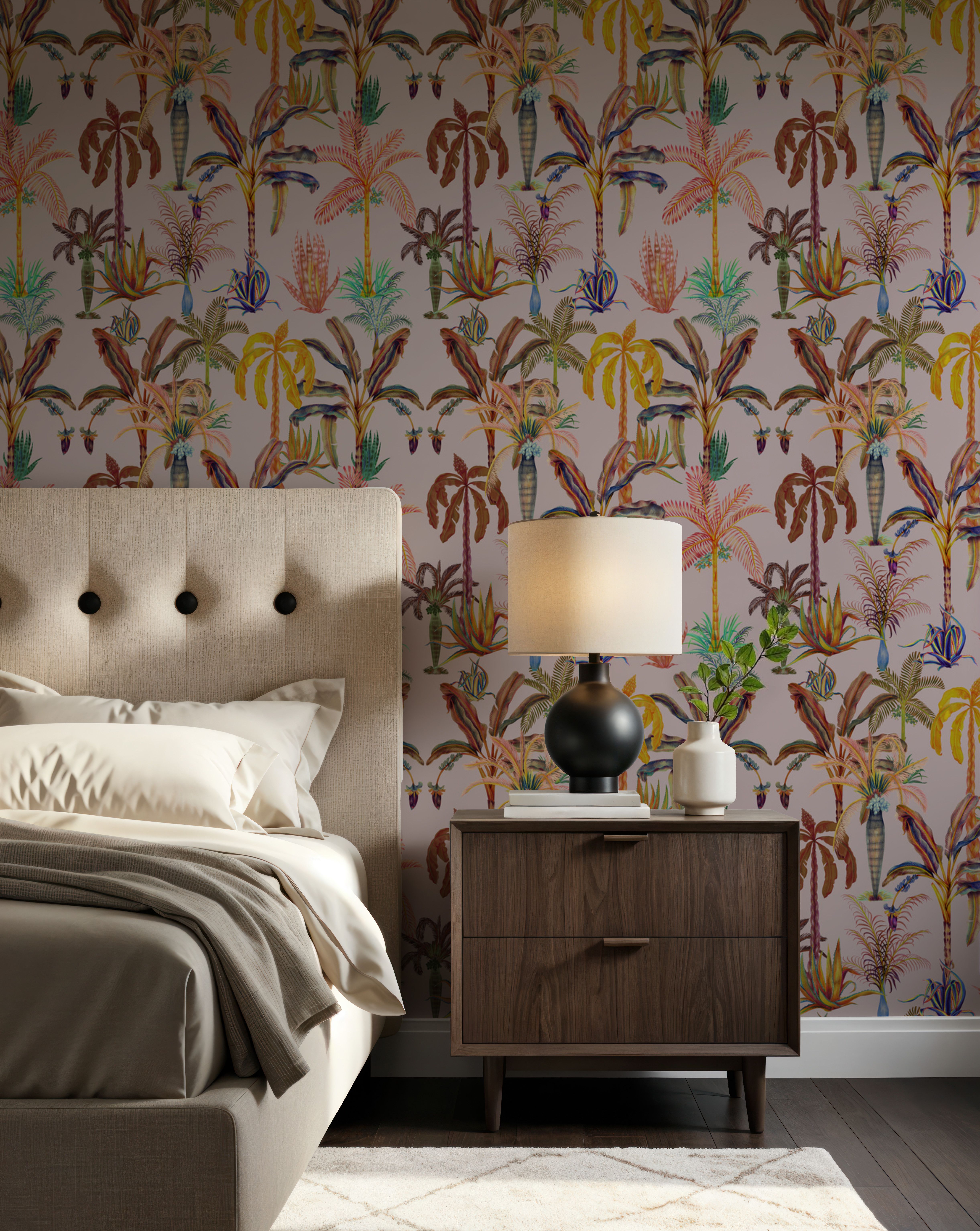 Statement Palms Petite, Light Pink