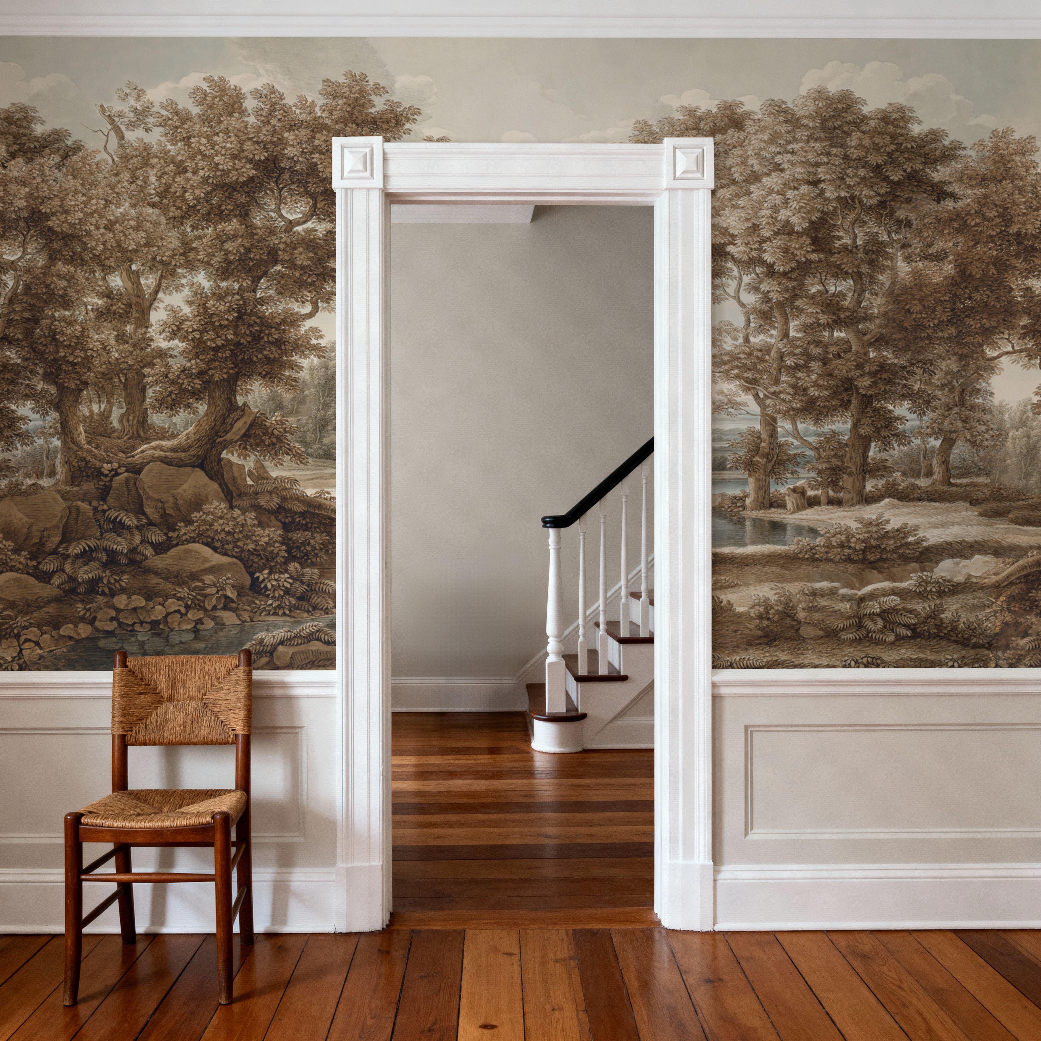 Riverbank Oak Landscape, Earth