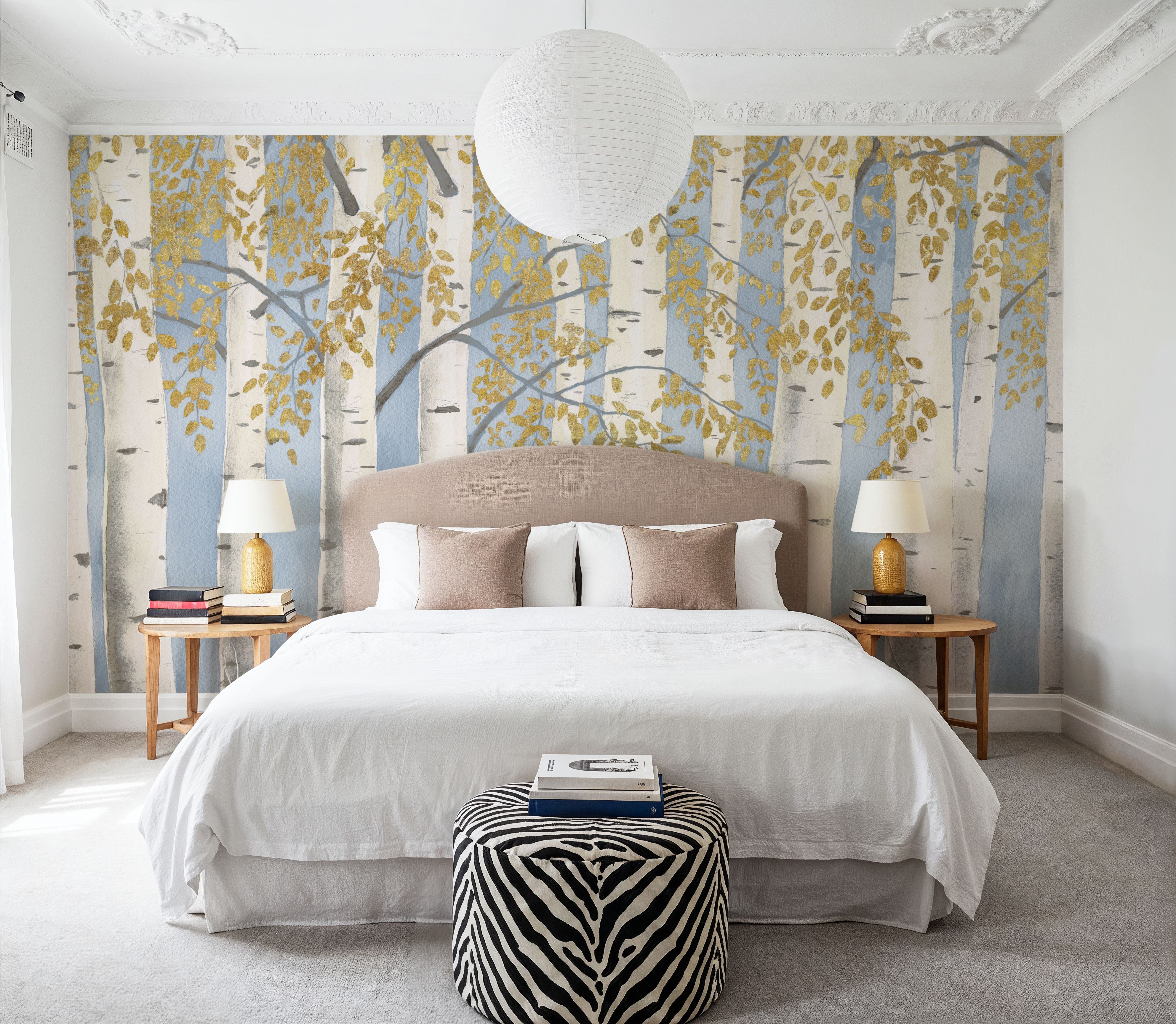 Fresh Forest Light Blue Gold