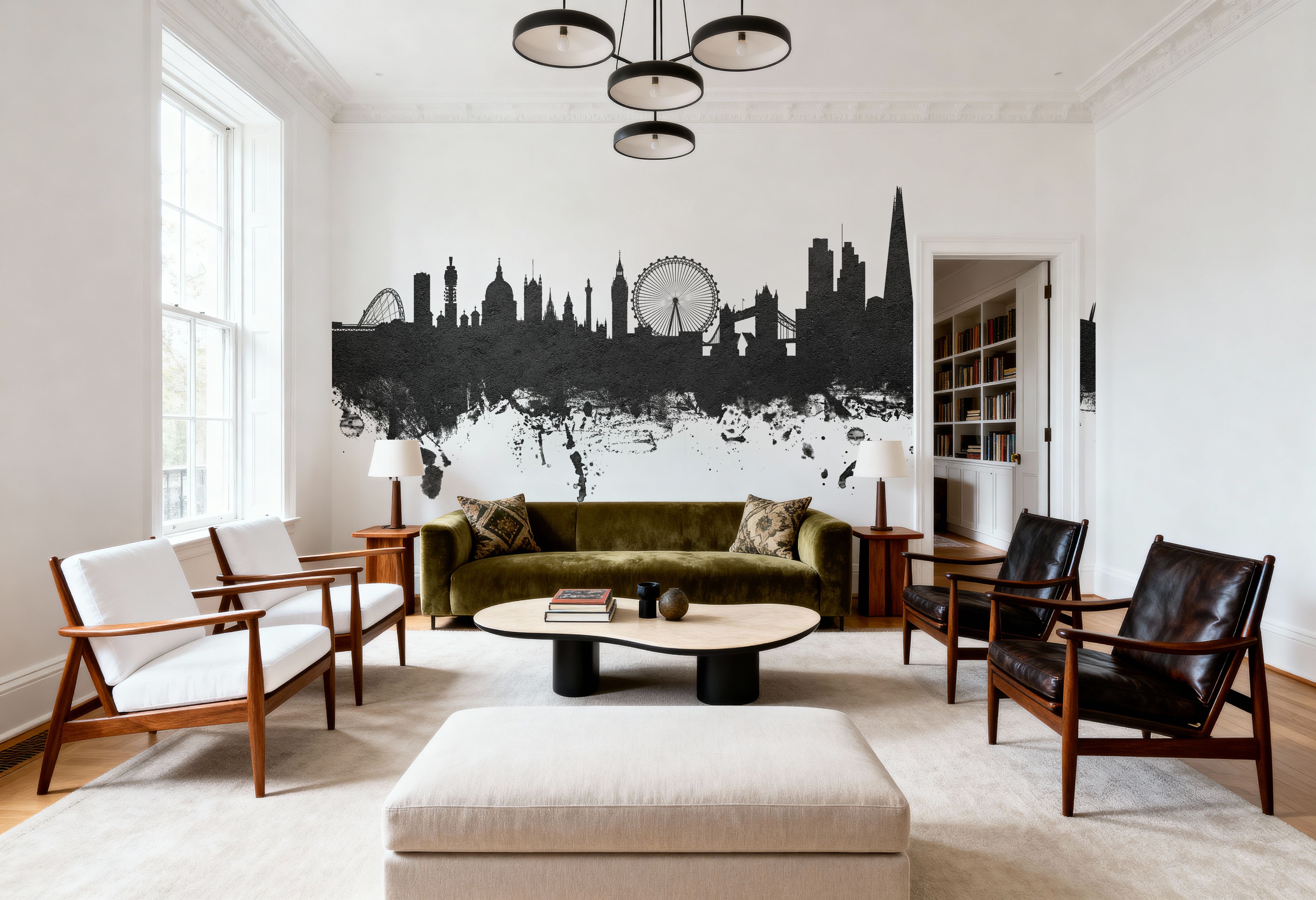 London Skyline Black & White