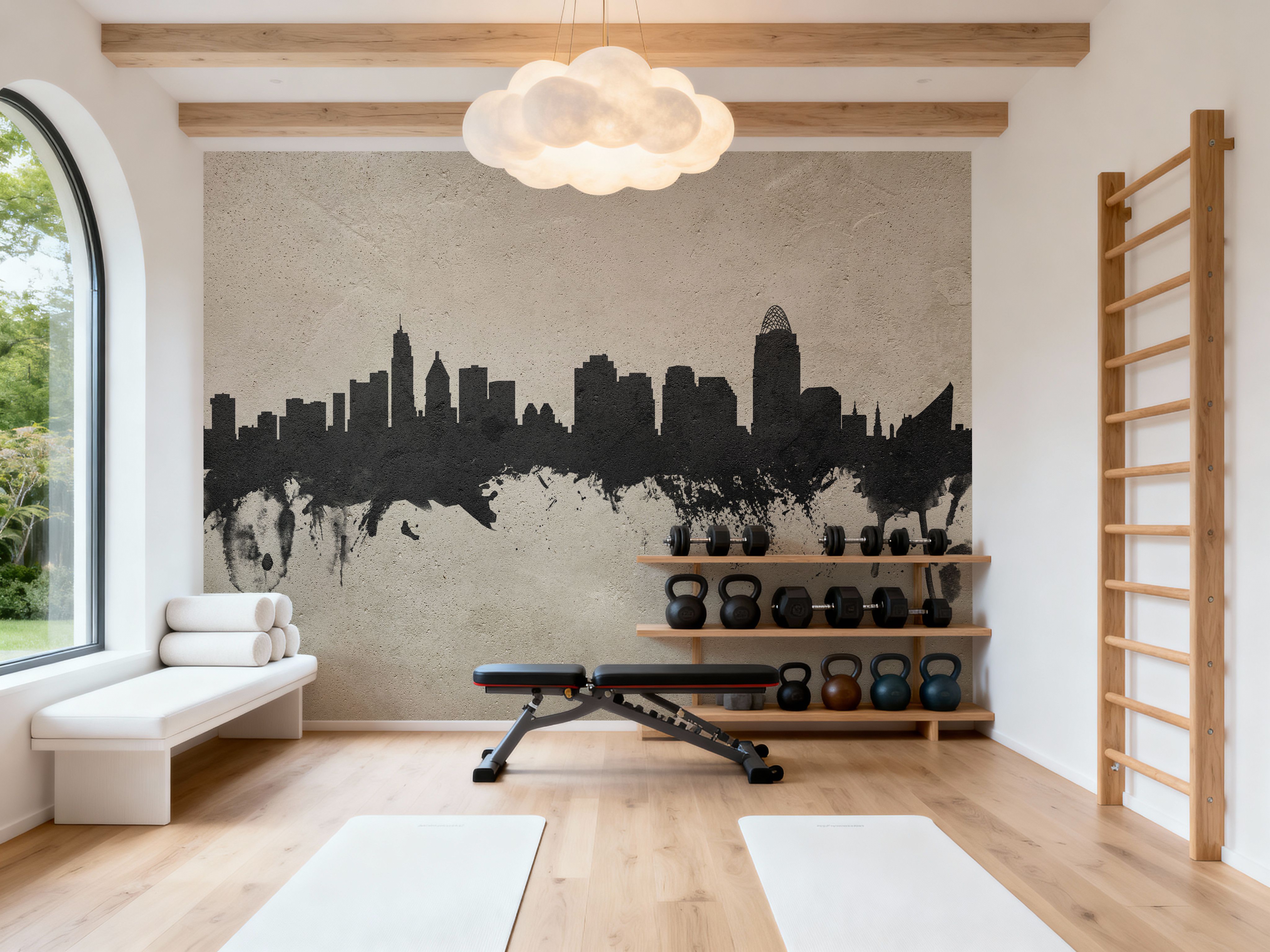 Cincinnati Ohio Skyline Concrete