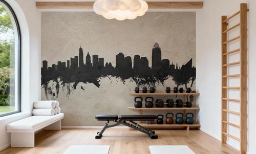 Cincinnati Ohio Skyline Concrete