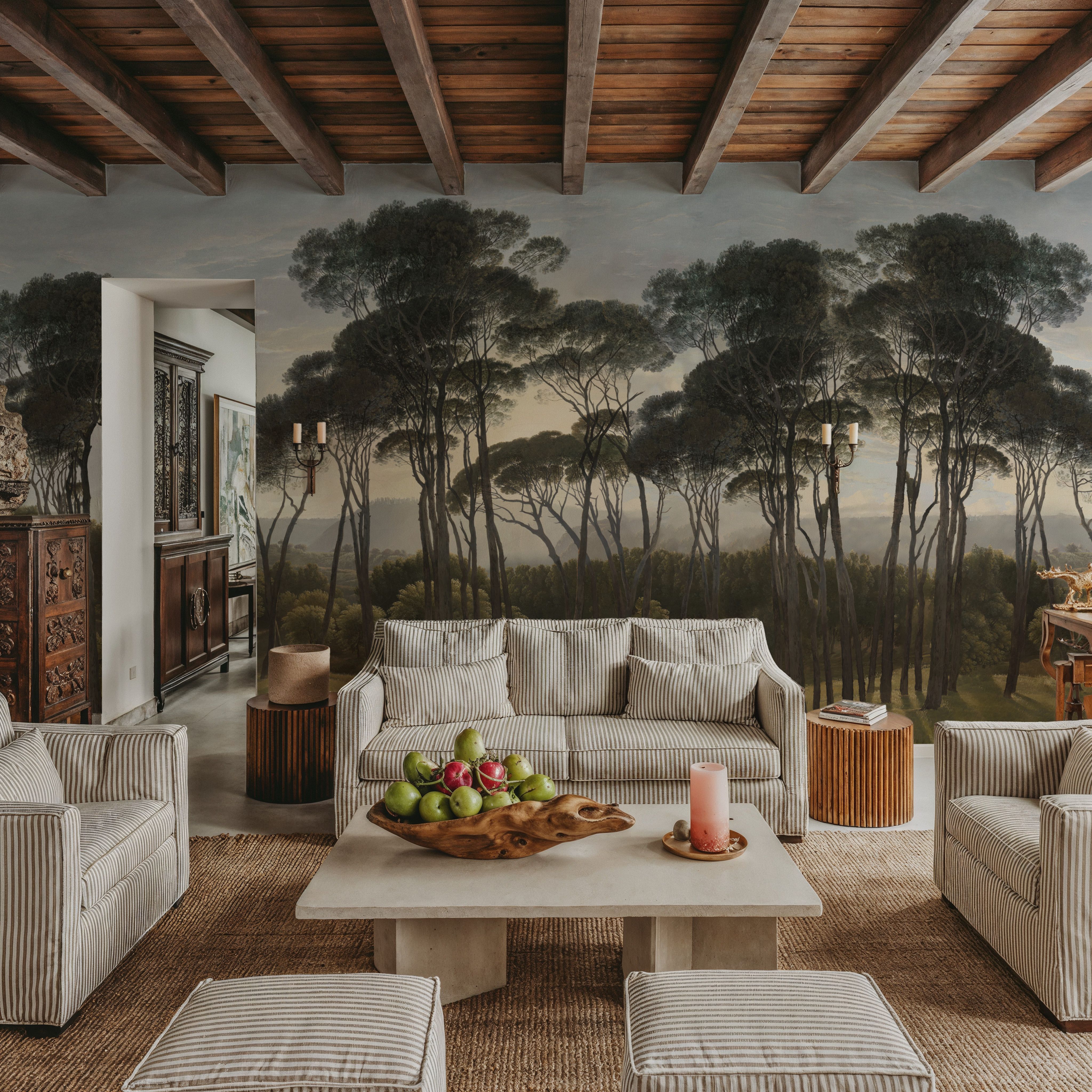 Mediterranean Pine Landscape, Vintage