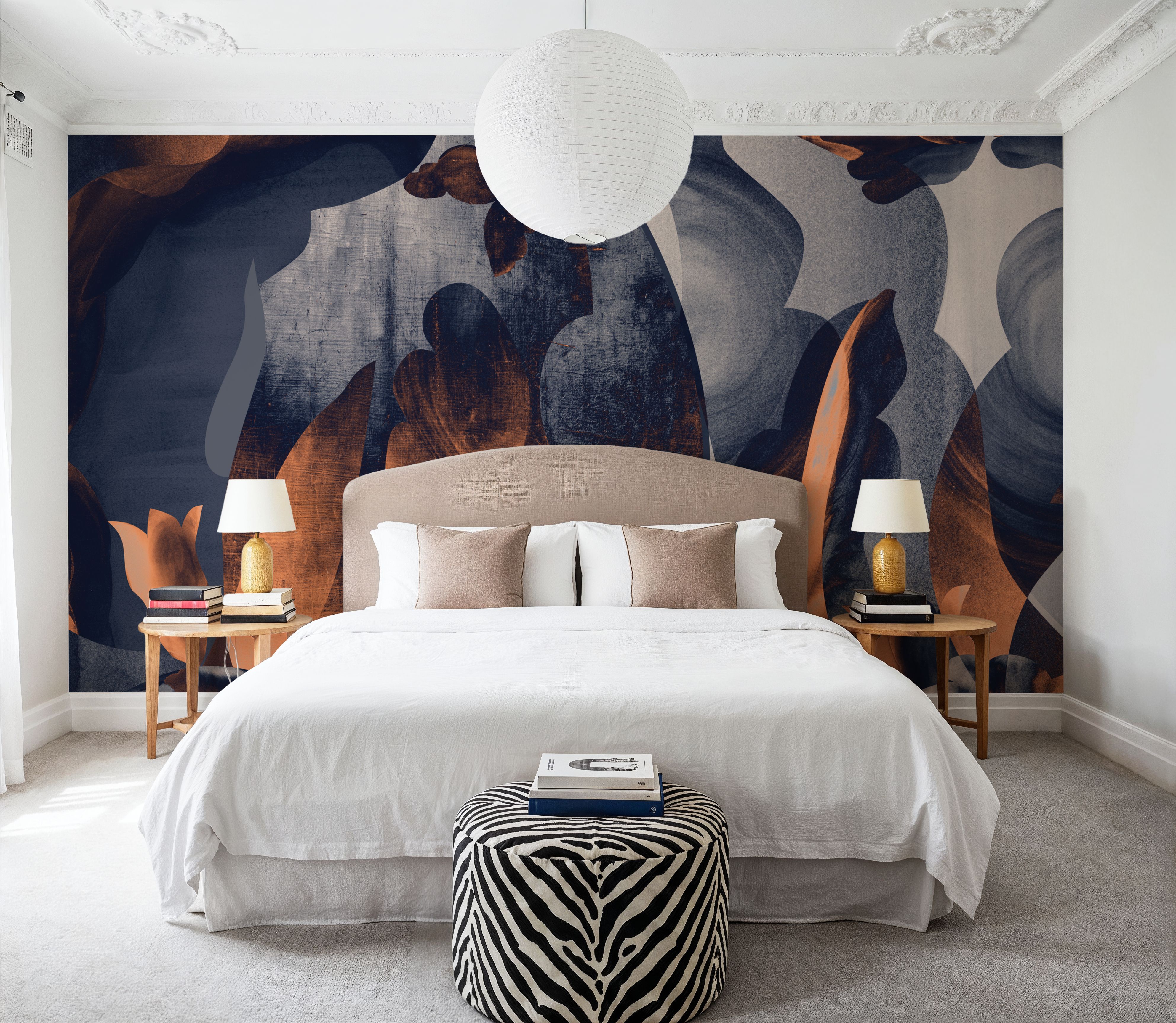 Abstract Fun, Blue & Orange