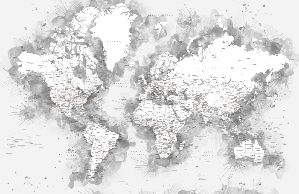 World Map Cities - Louiss