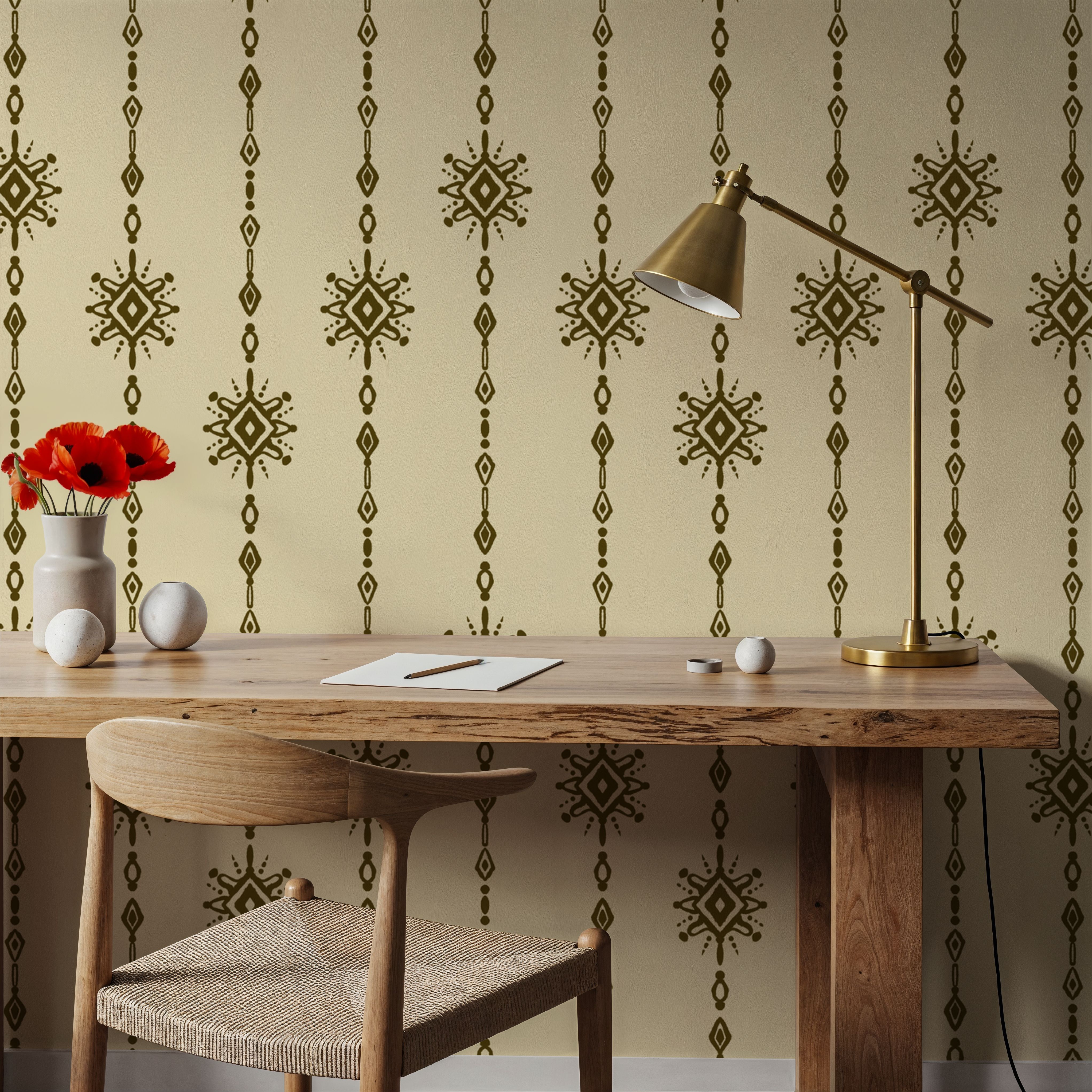 Bead Curtain, Wallpaper