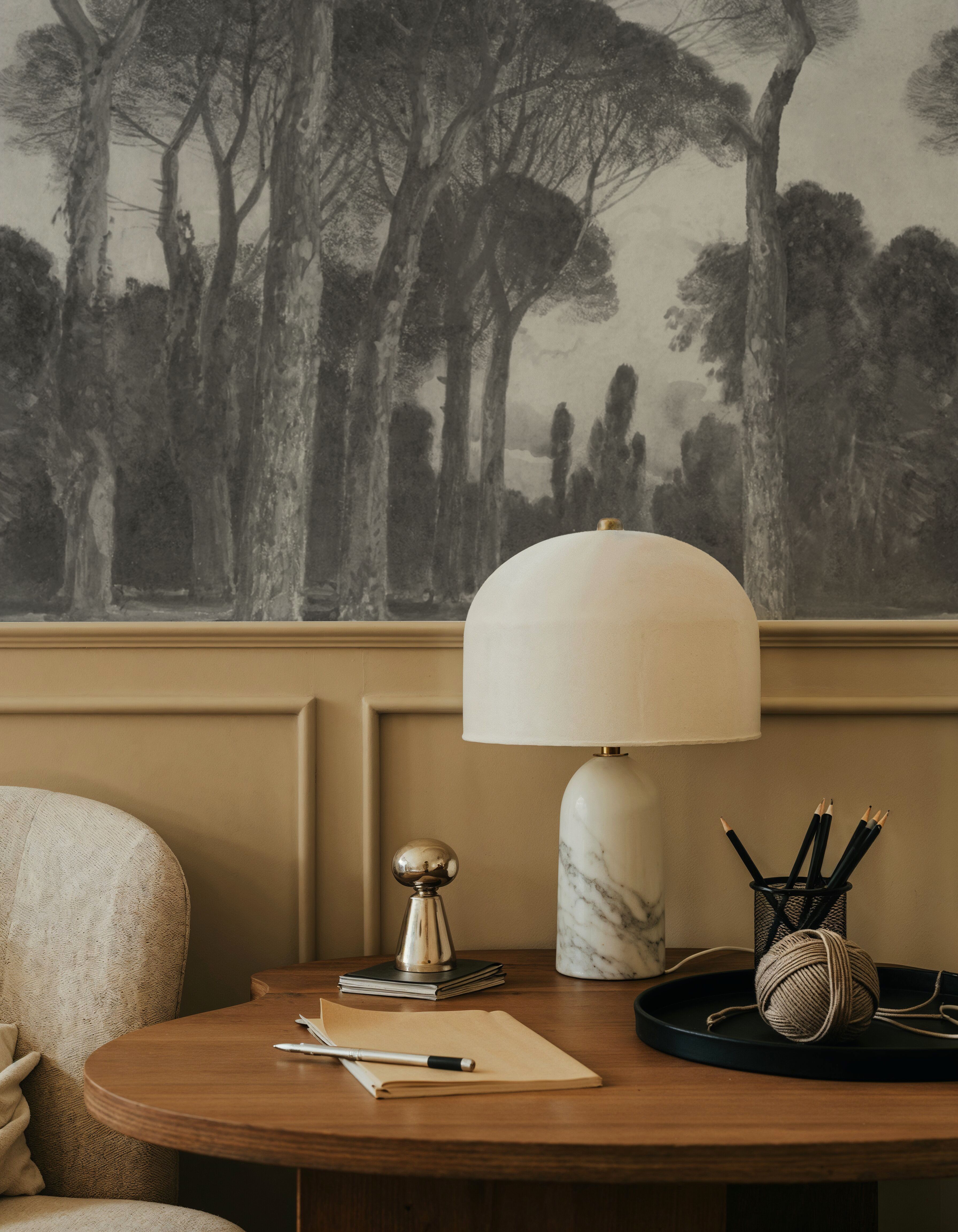 Umbrella Pines Landscape, Gray