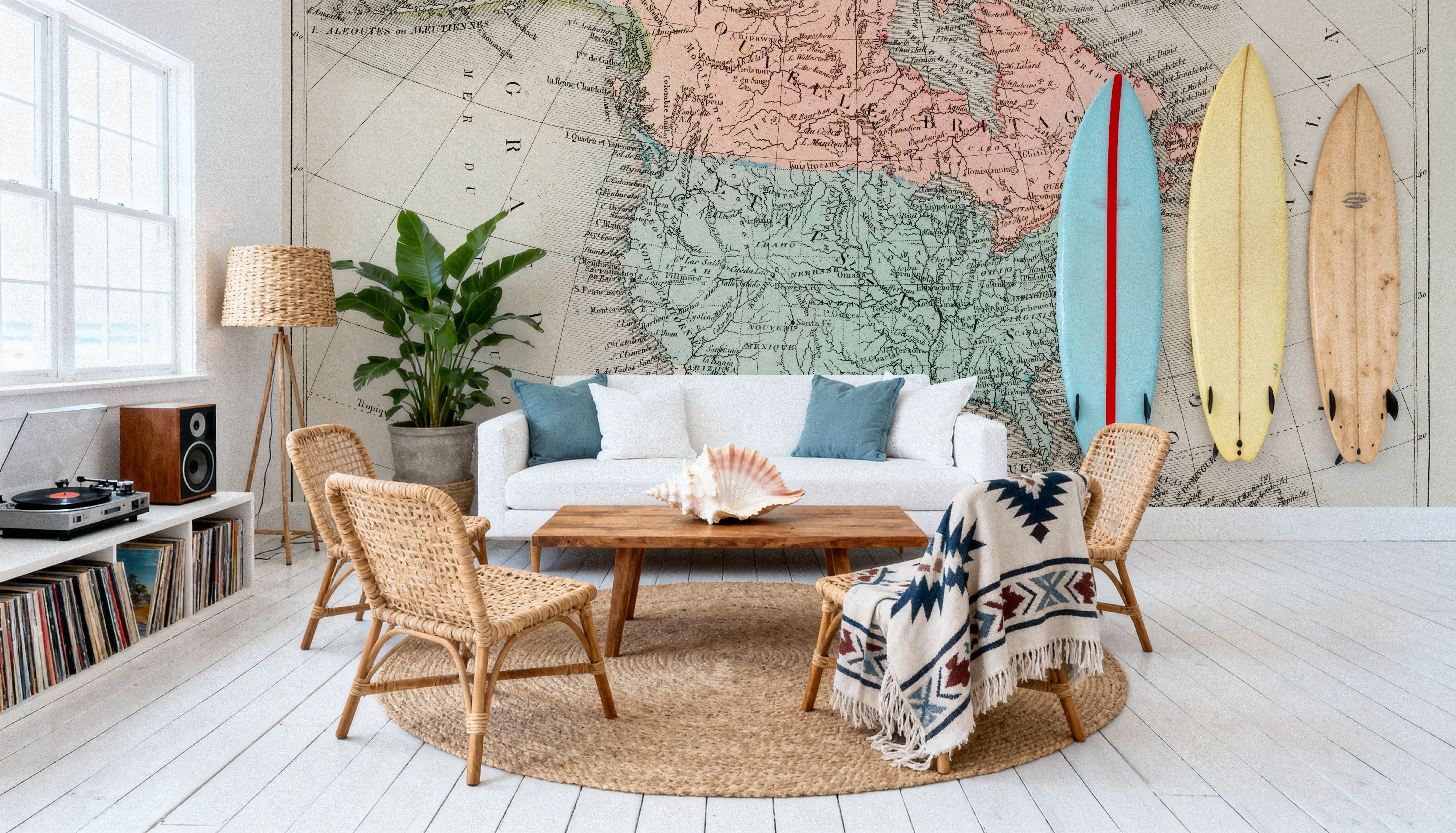 "Amerique Du Nord" From Atlas Universel By Arthème Fayard