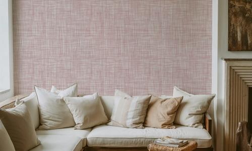 Mottled Linen Effect, Blush Pink