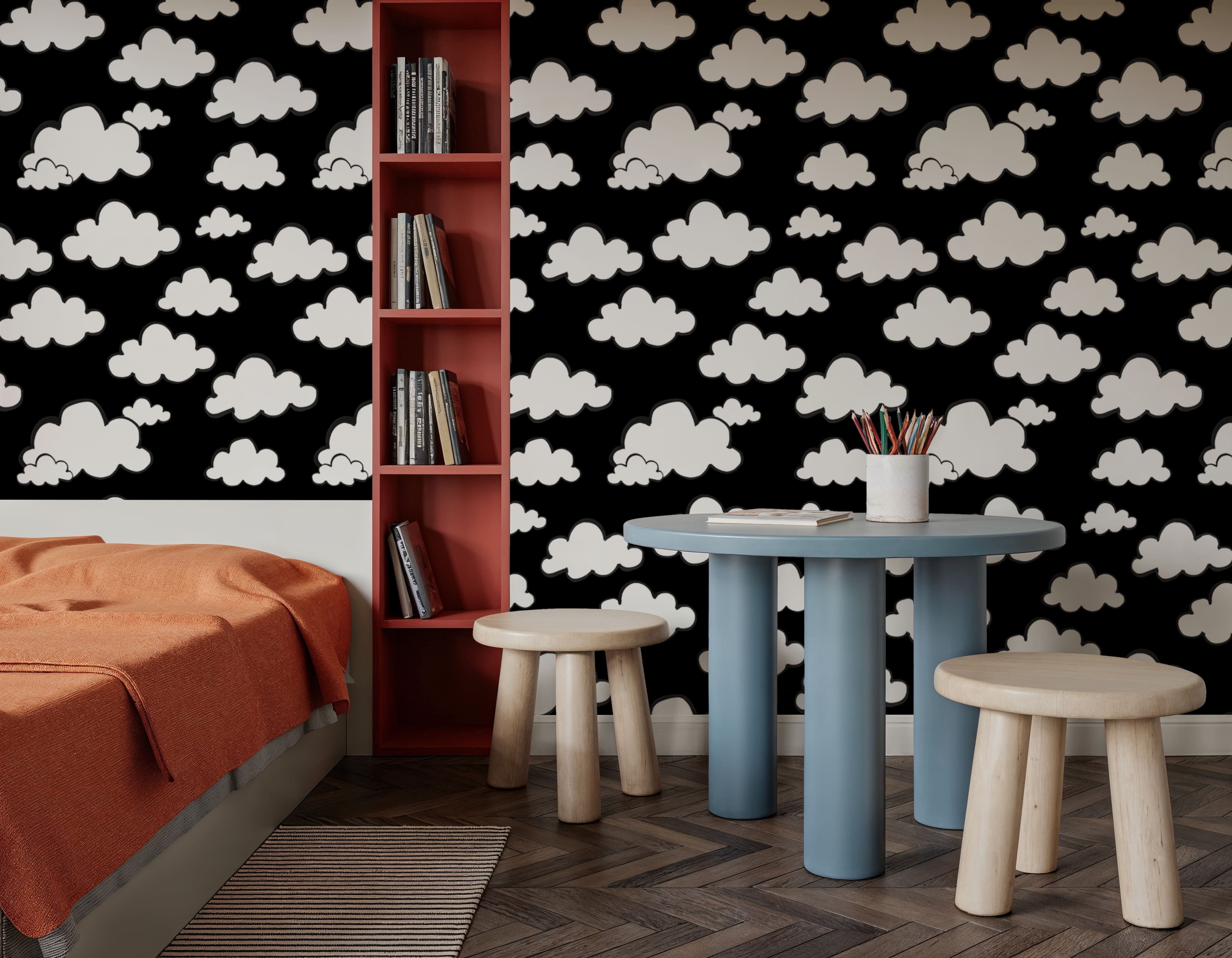 Cloudy Thoughts Black
