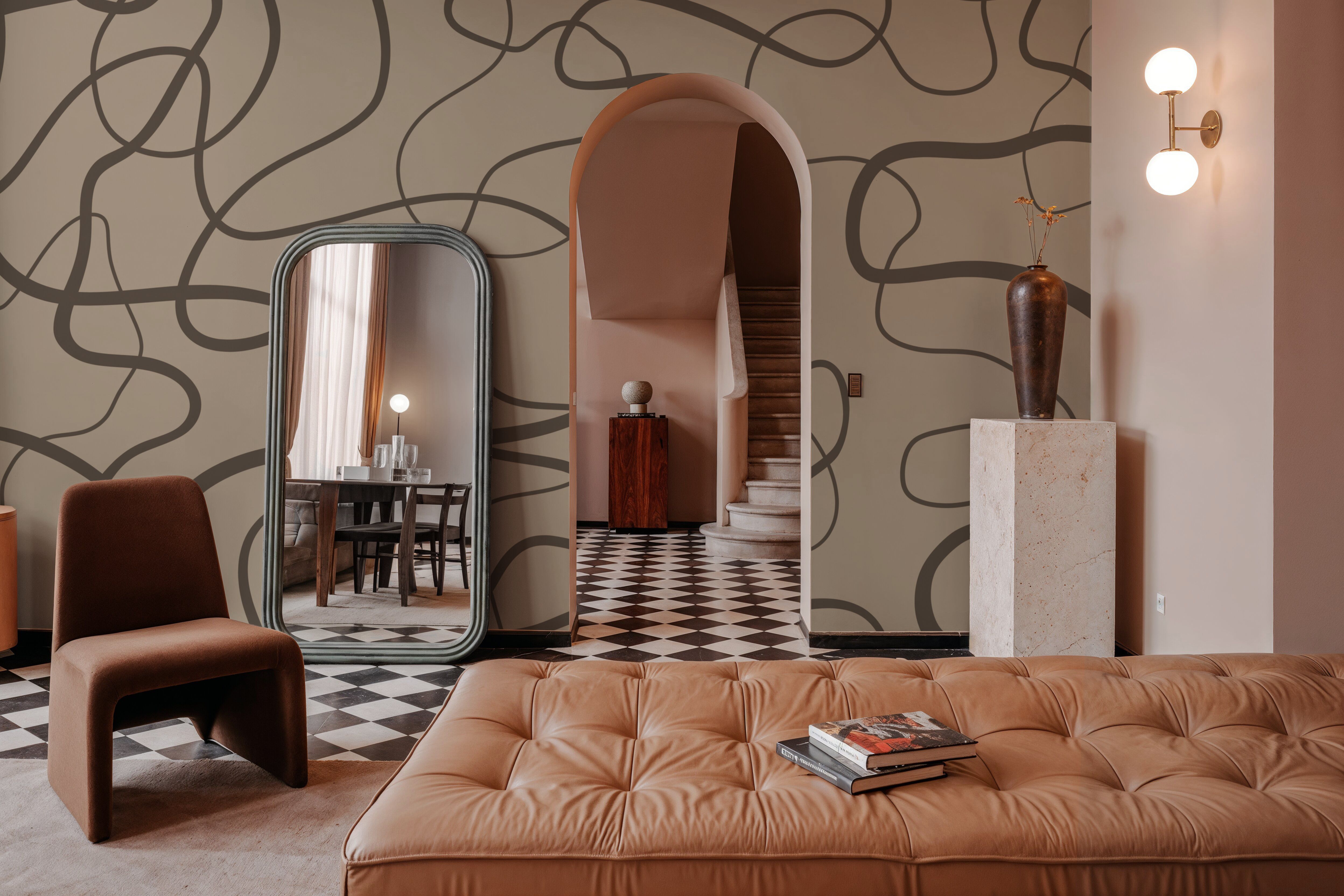 Tangled Current, Behang