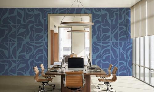 Linear Drift, Cornflower Blue