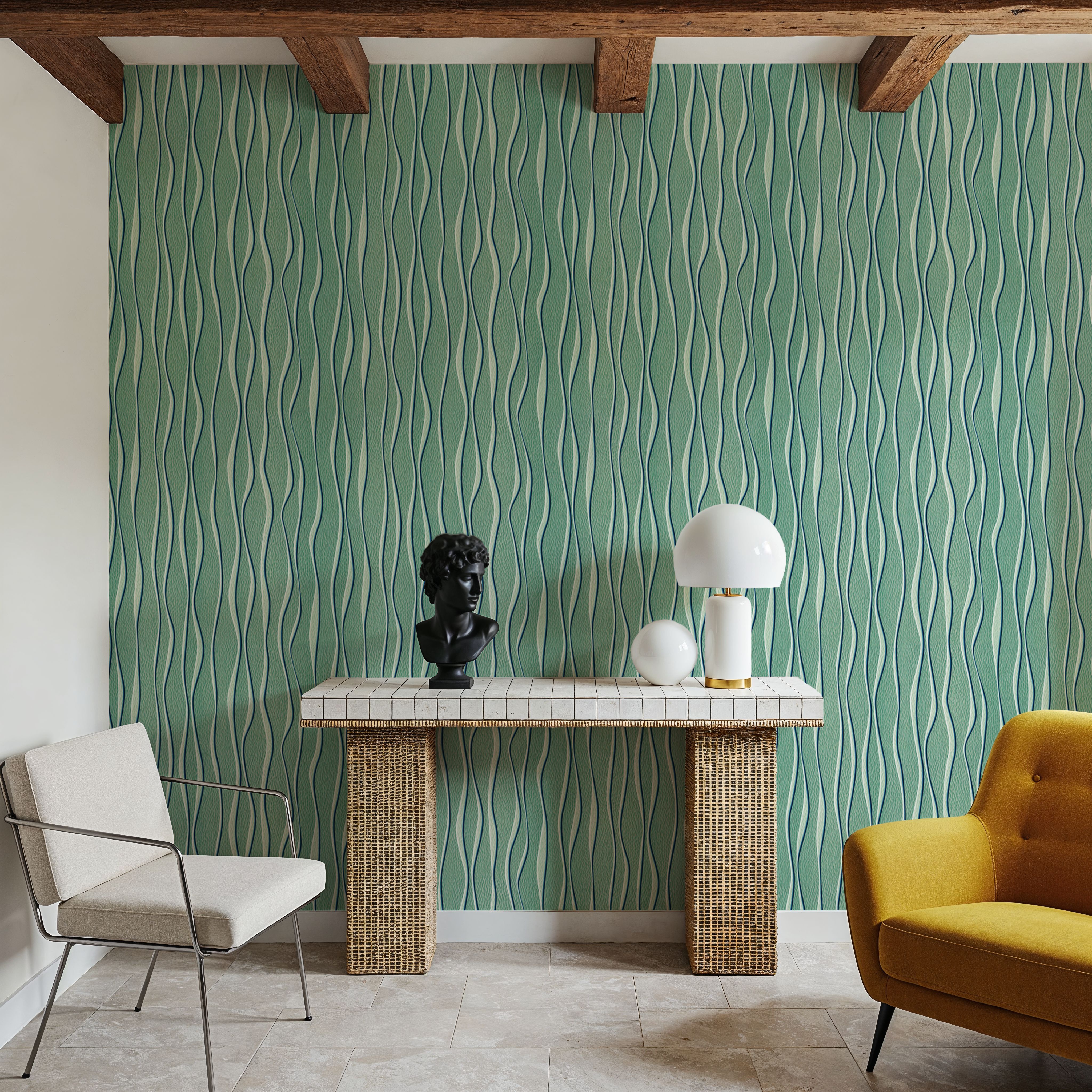 Swaying Lines, Ocean Green