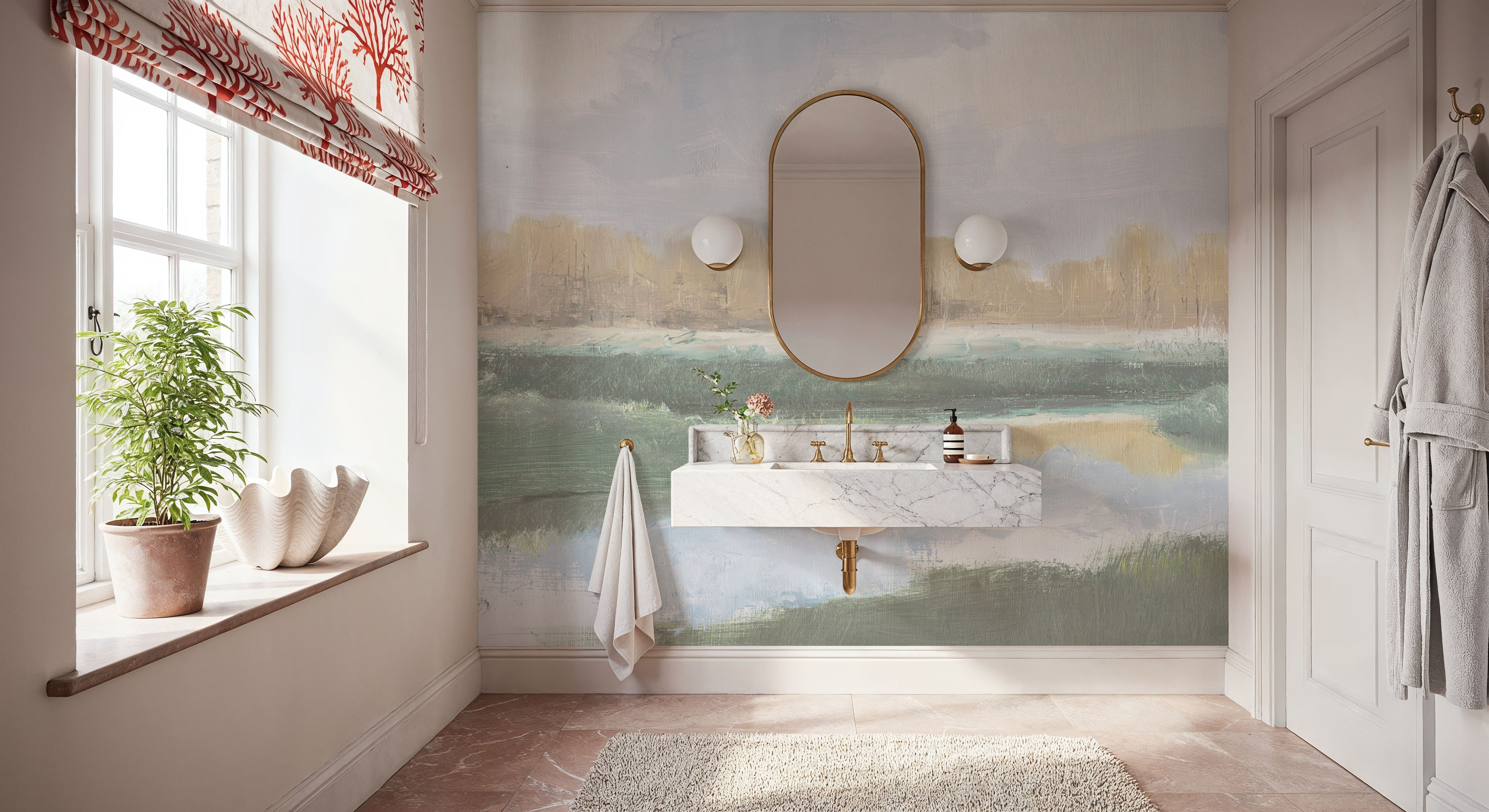 Peaceful Stream Sage, Papier peint