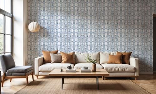 Fall Botanical Stripes, Marine
