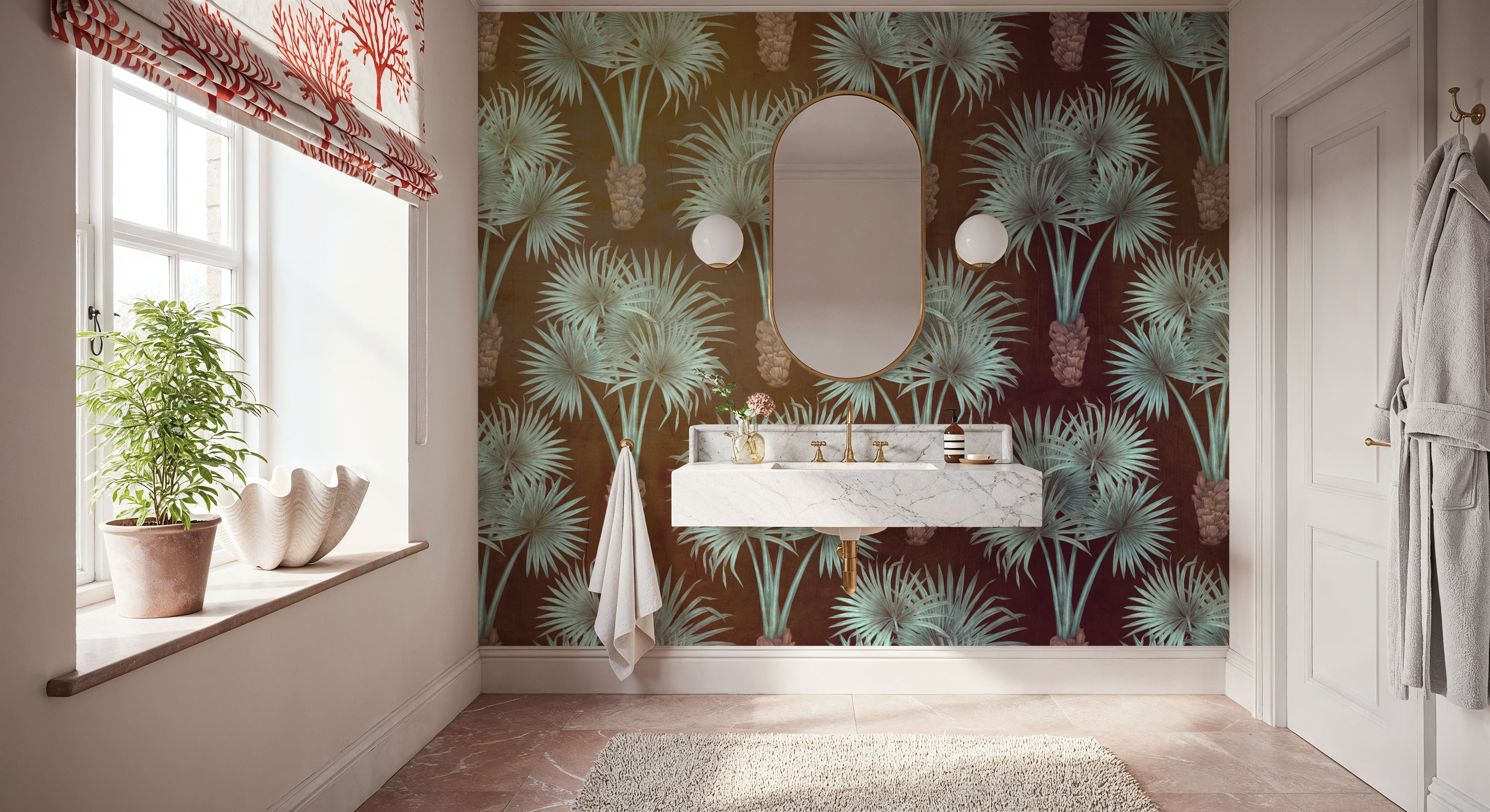 Elephant Ear Tree, Brown, Wallpaper