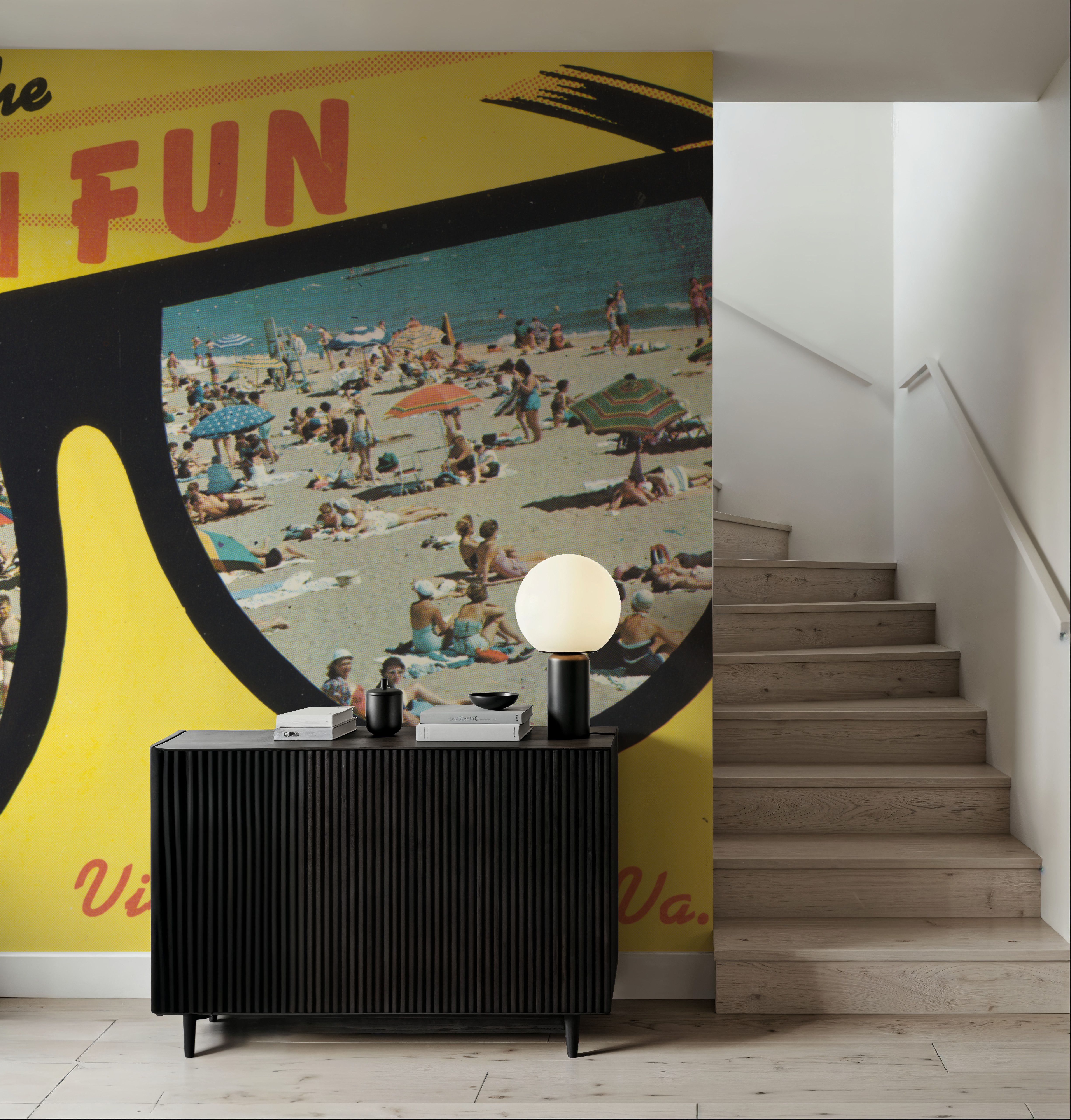 Greetings from the Sun and the Fun - Screenprint Postcard