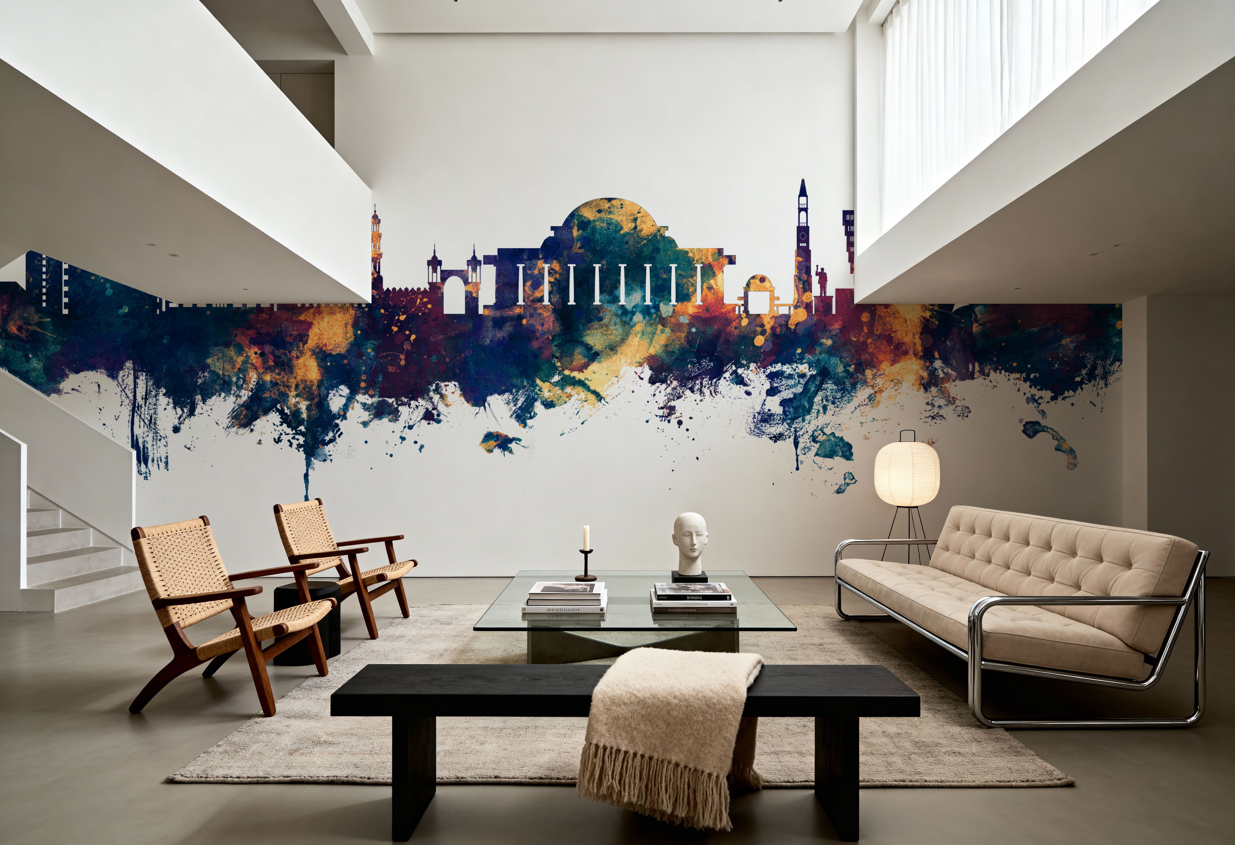 Lilongwe Malawi Skyline Blue & Bronze
