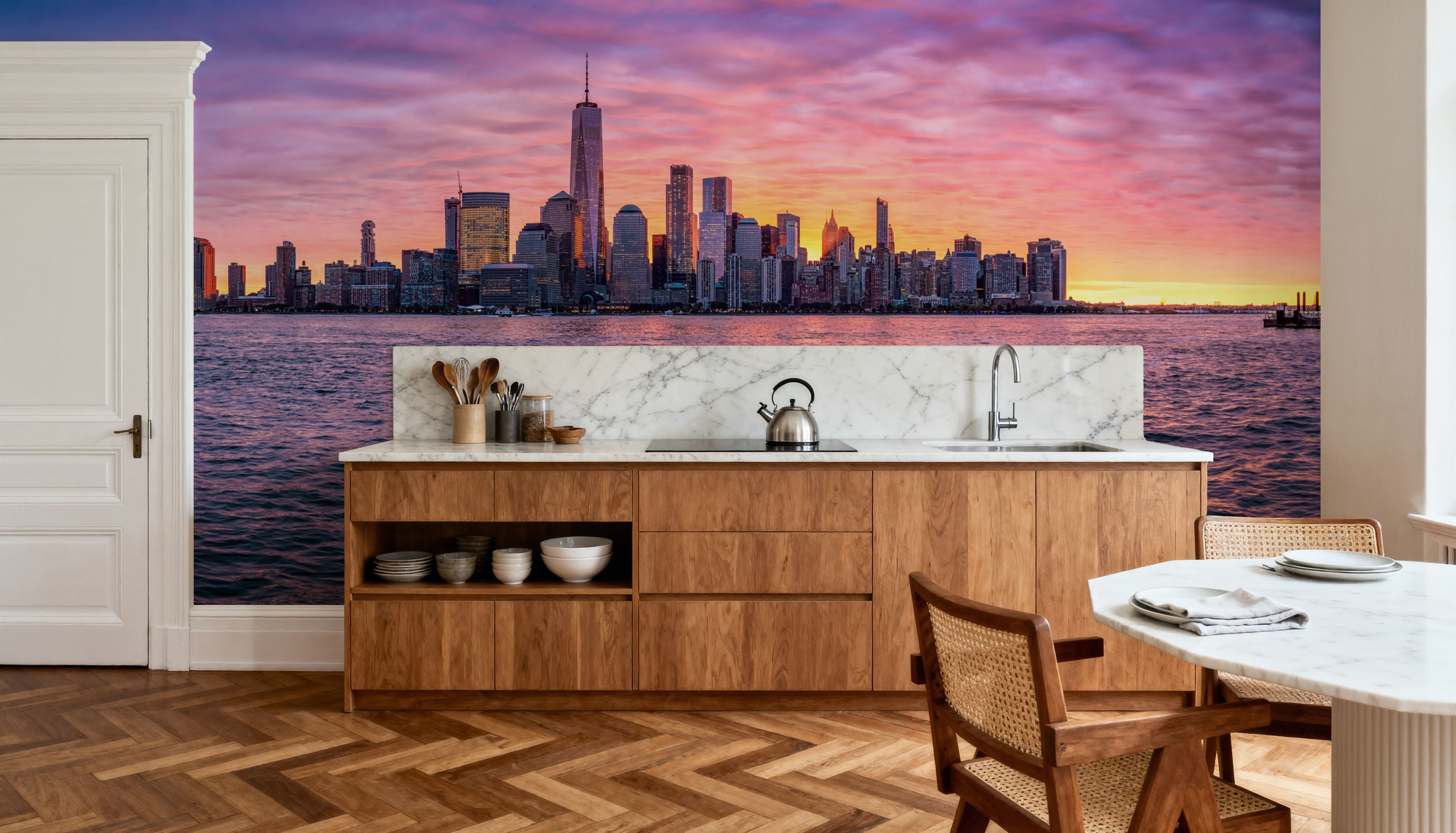 Dream NYC Sunrise, Papel de parede