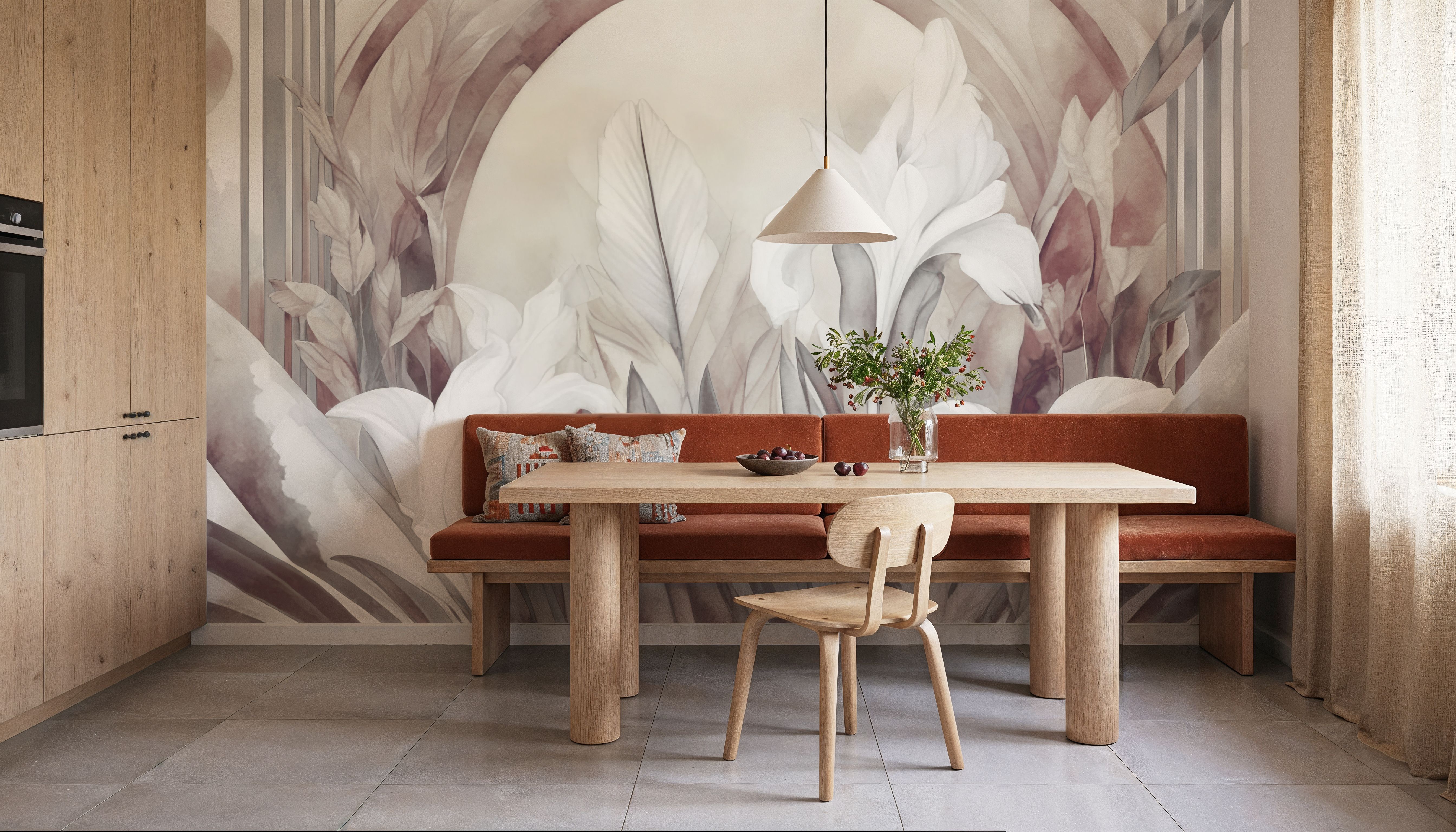 Irises at Sunrise Red