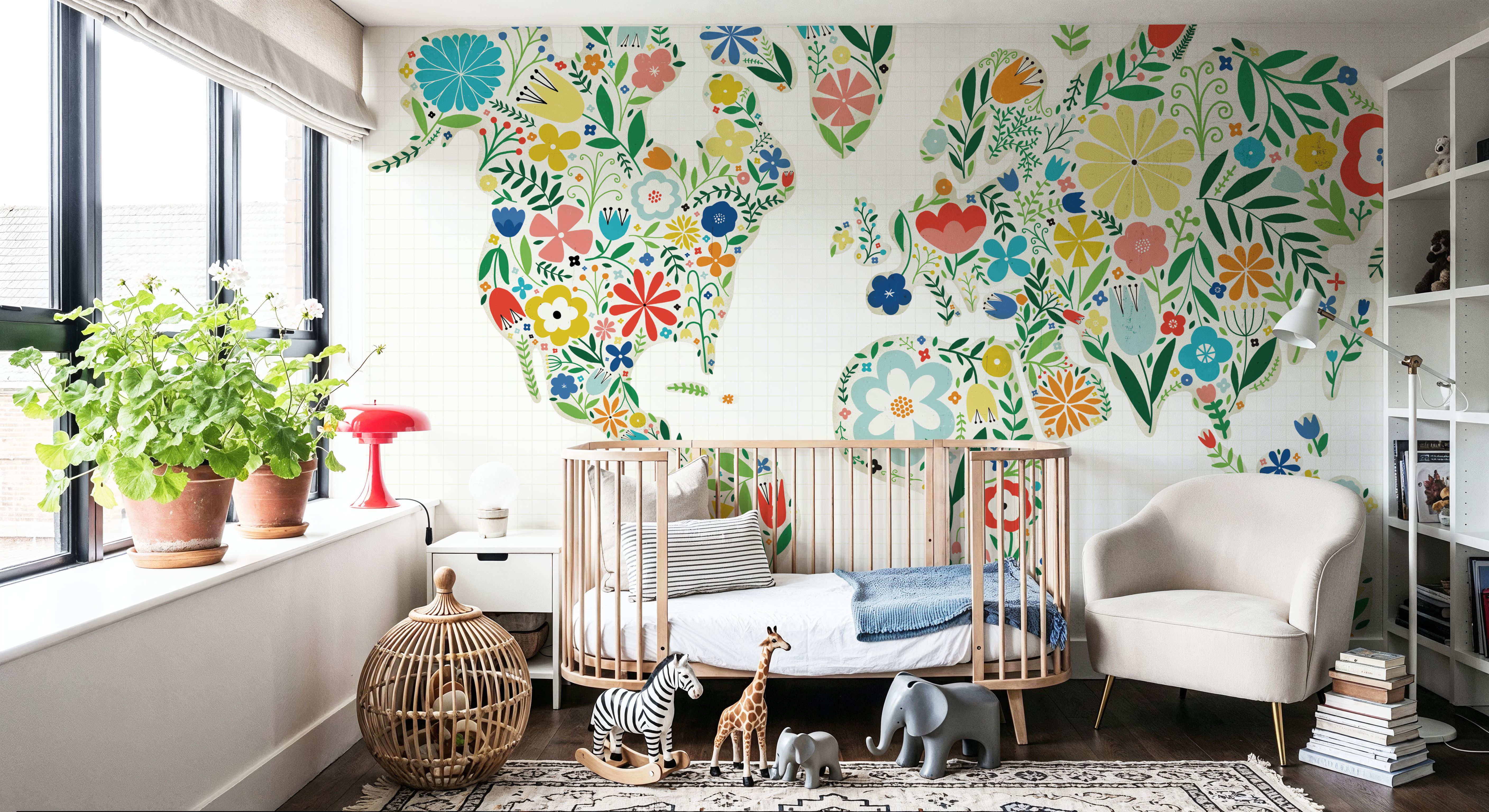 Floral World White