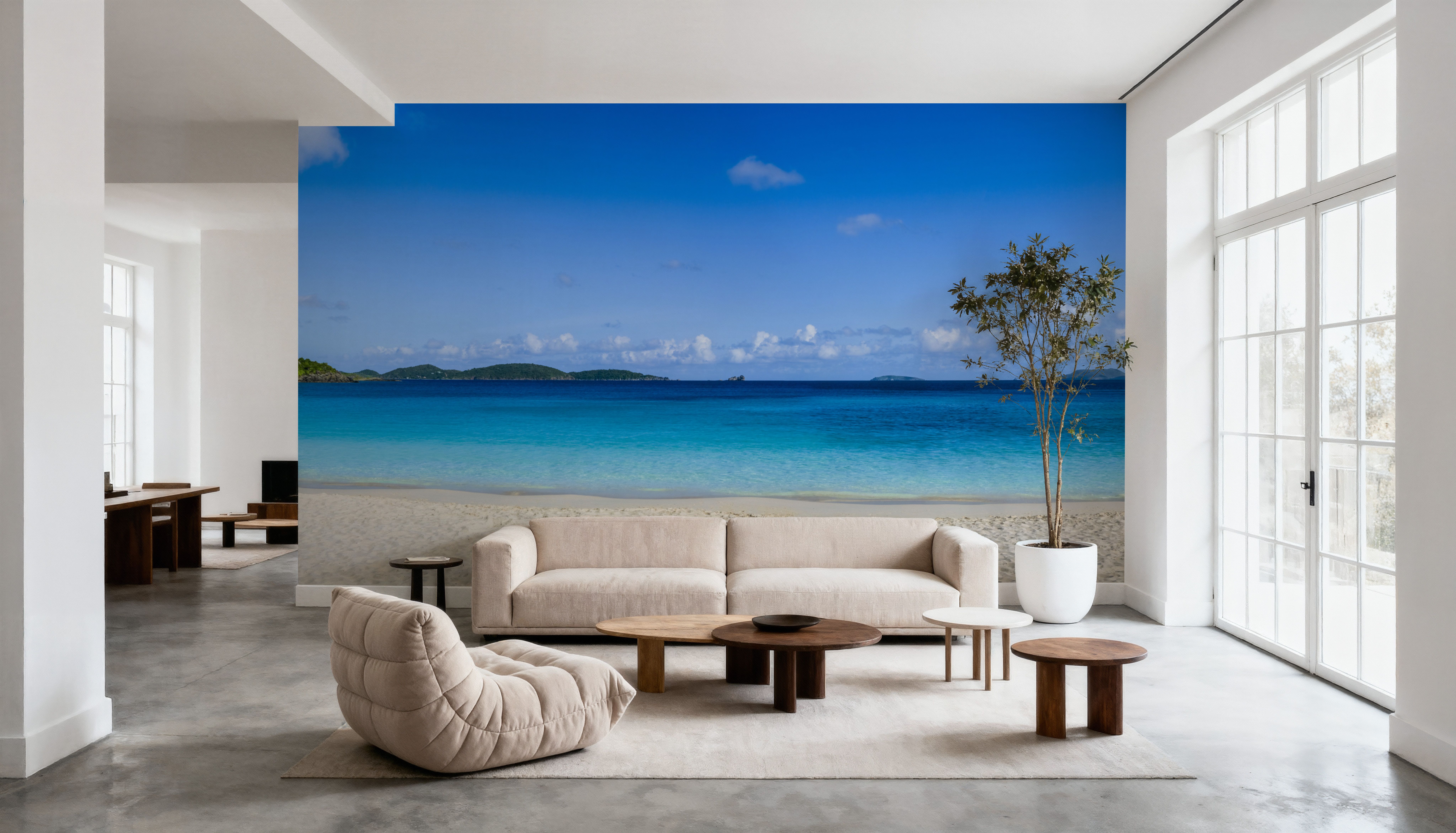 Tranquil Turquoise Shores, Wallpaper